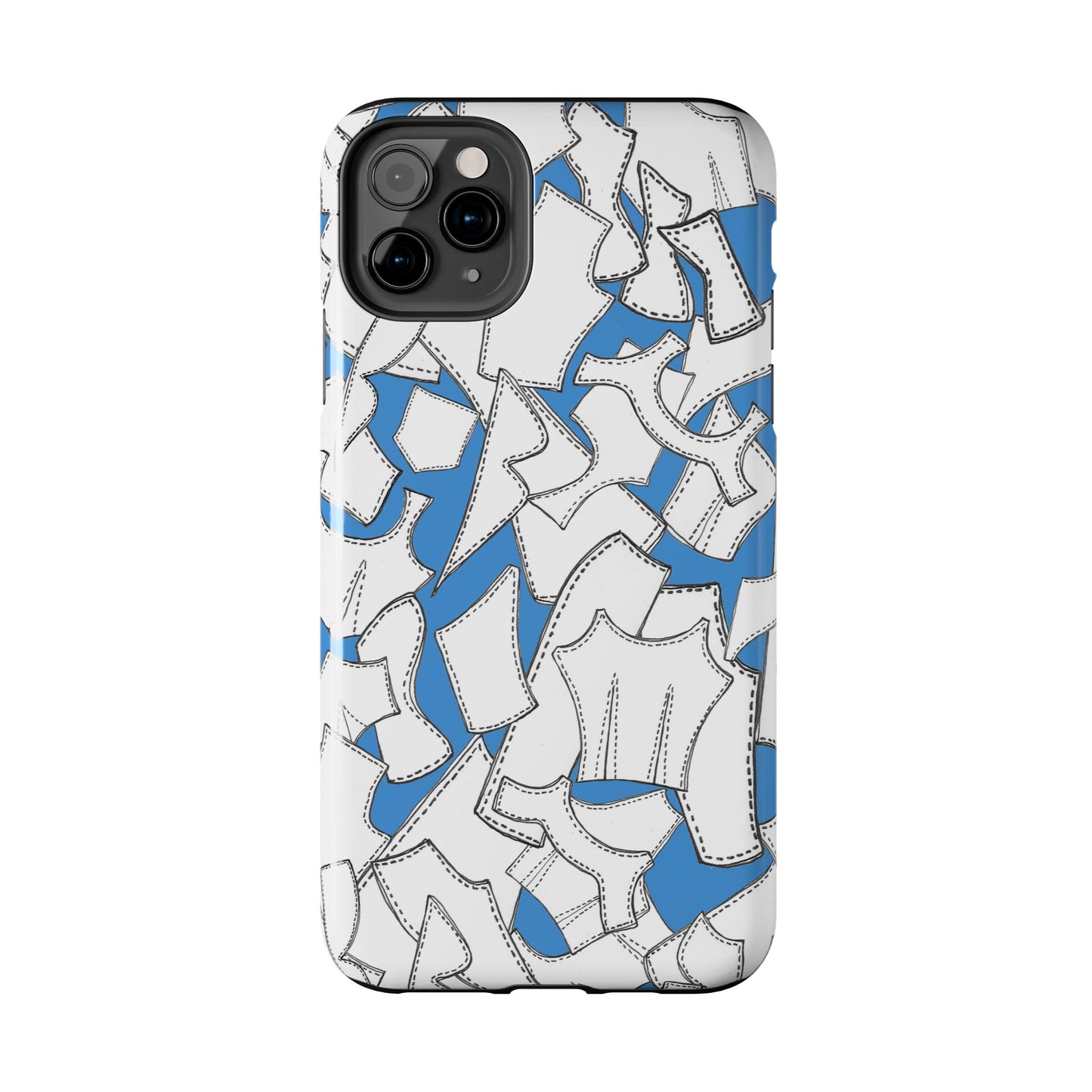 Pattern Pieces Turquoise Phone Case