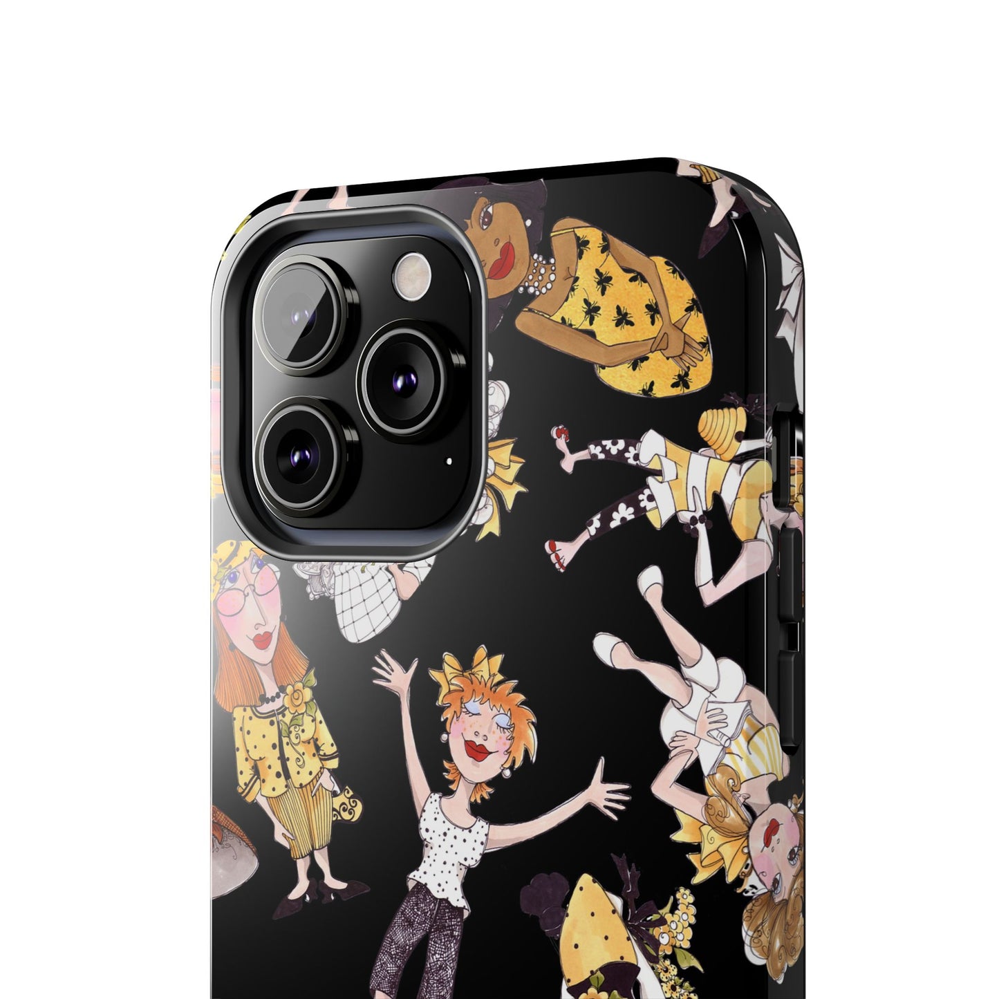 Bee Tossed Black Phone Case