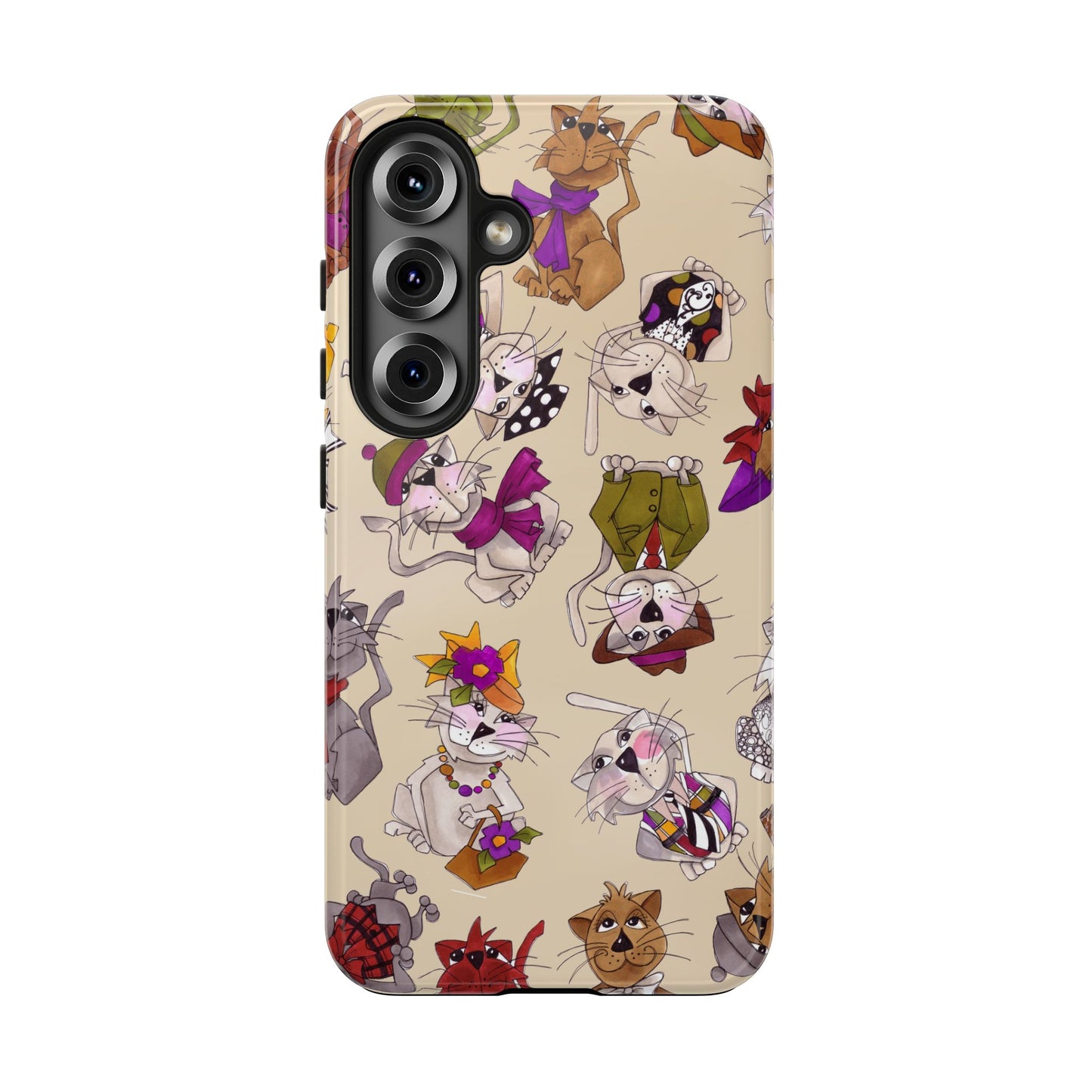 Spice Cats Tossed Muslin Phone Case