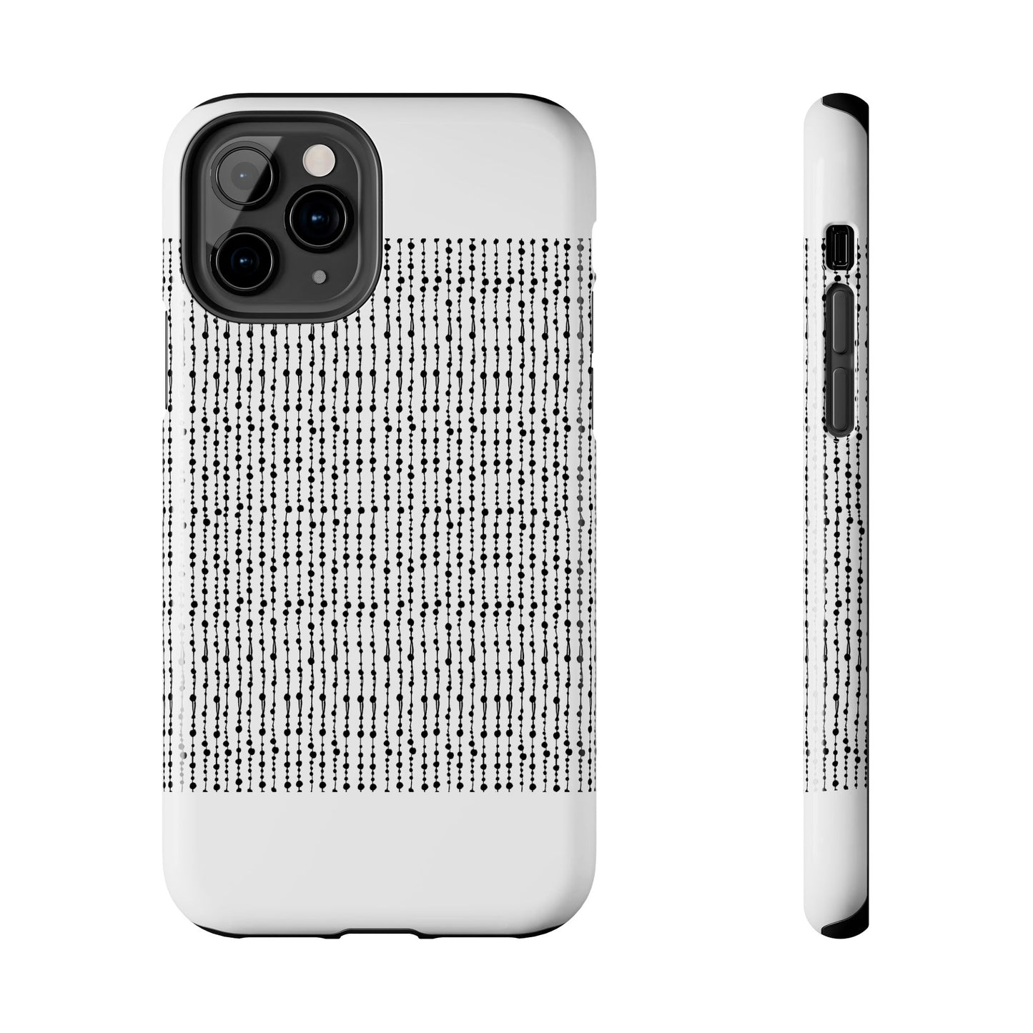 Beaded Curtain White / Black Phone Case