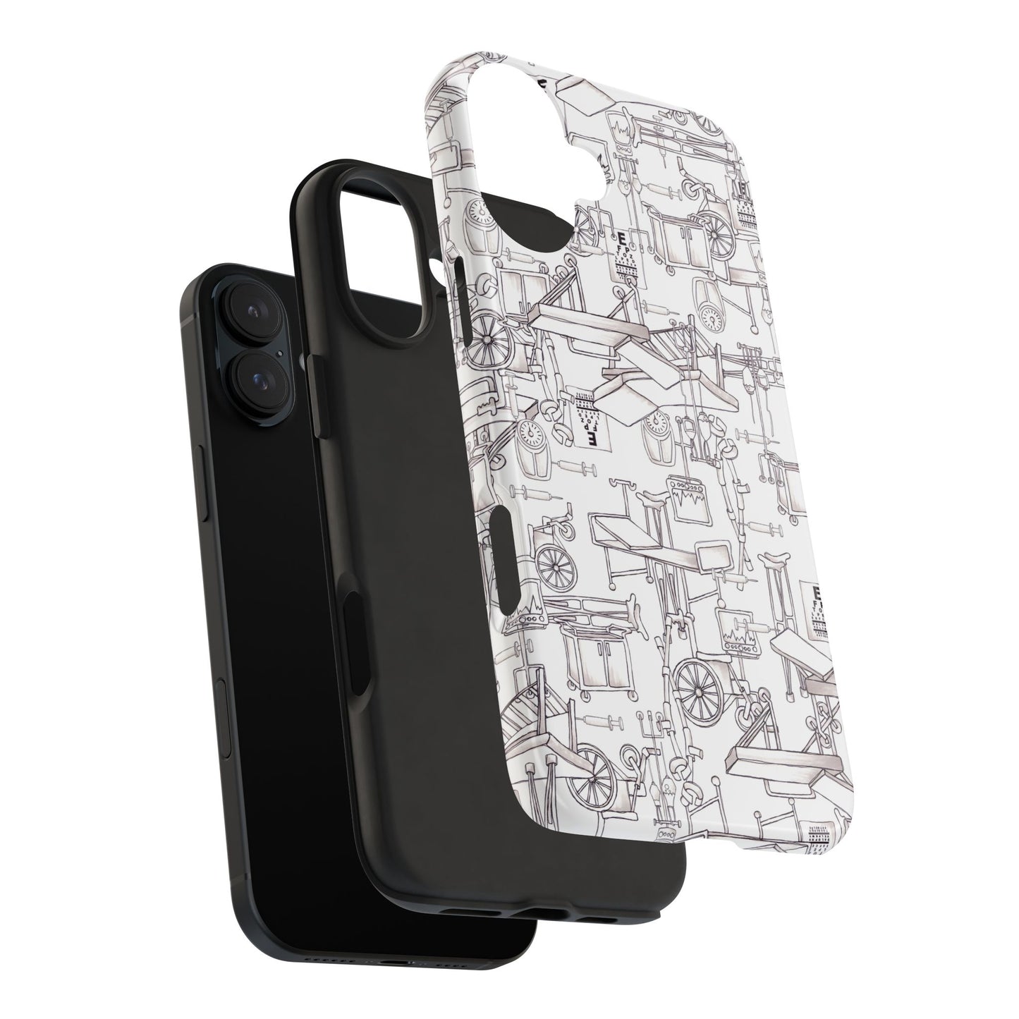 Essentials White / White Phone Case