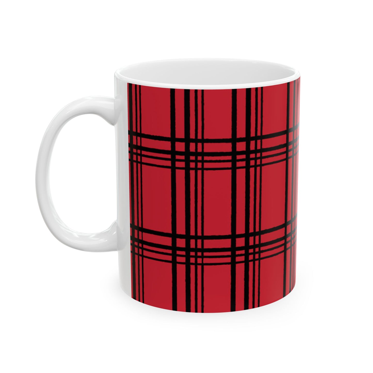 Glad Plaid Red / Black Cup