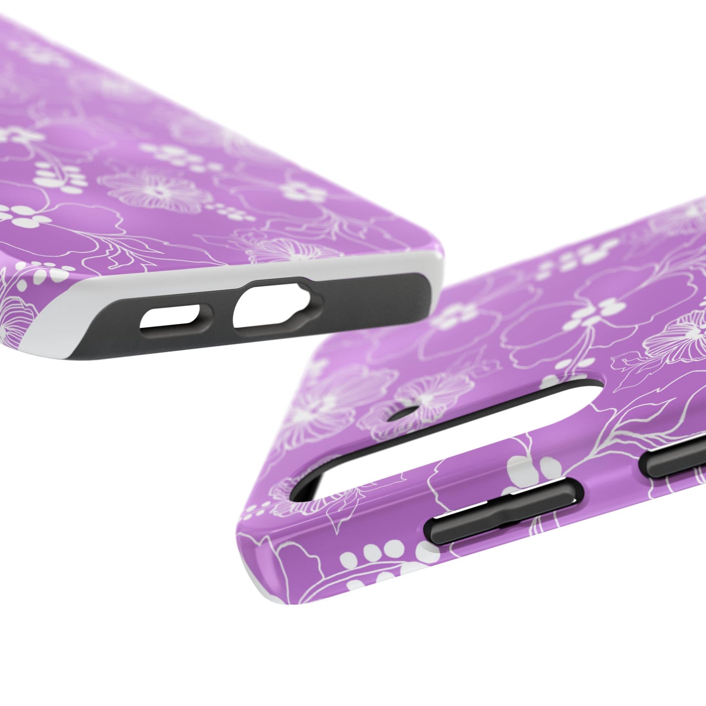 Lacey Hibiscus Orchid Phone Case