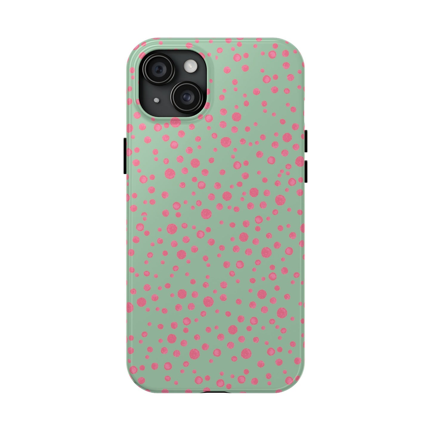 Balloon Dots Sage / Pink Phone Case