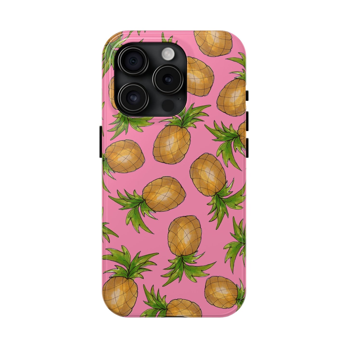 Pineapple Toss Pink Phone Case