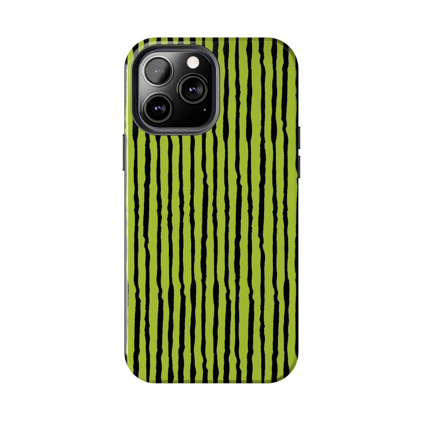 Sorta Stripe Green / Black Phone Case