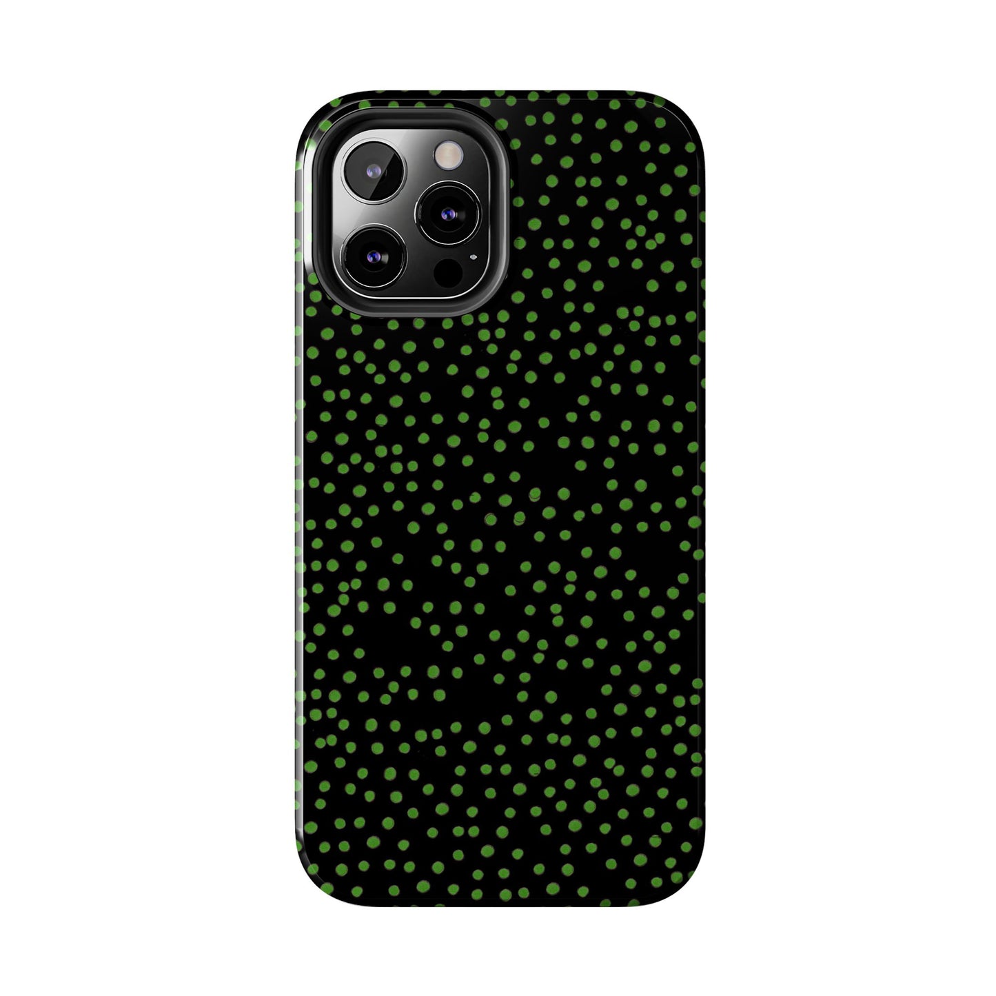 Dinky Dots Black / Green Phone Case