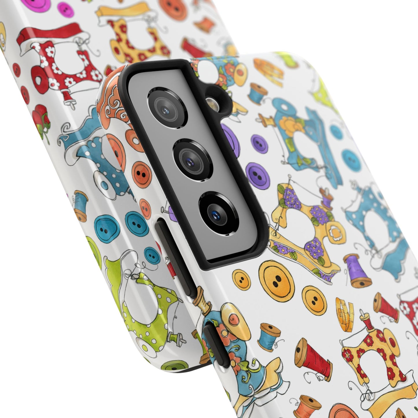 Sew Assorted White Phone Case
