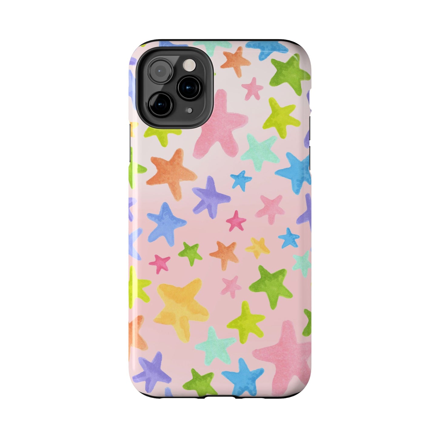 Happy Stars Pink Phone Case