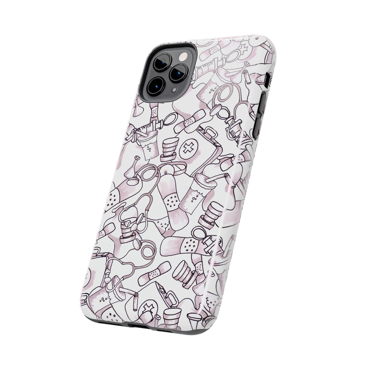 Med Stuff White Phone Case