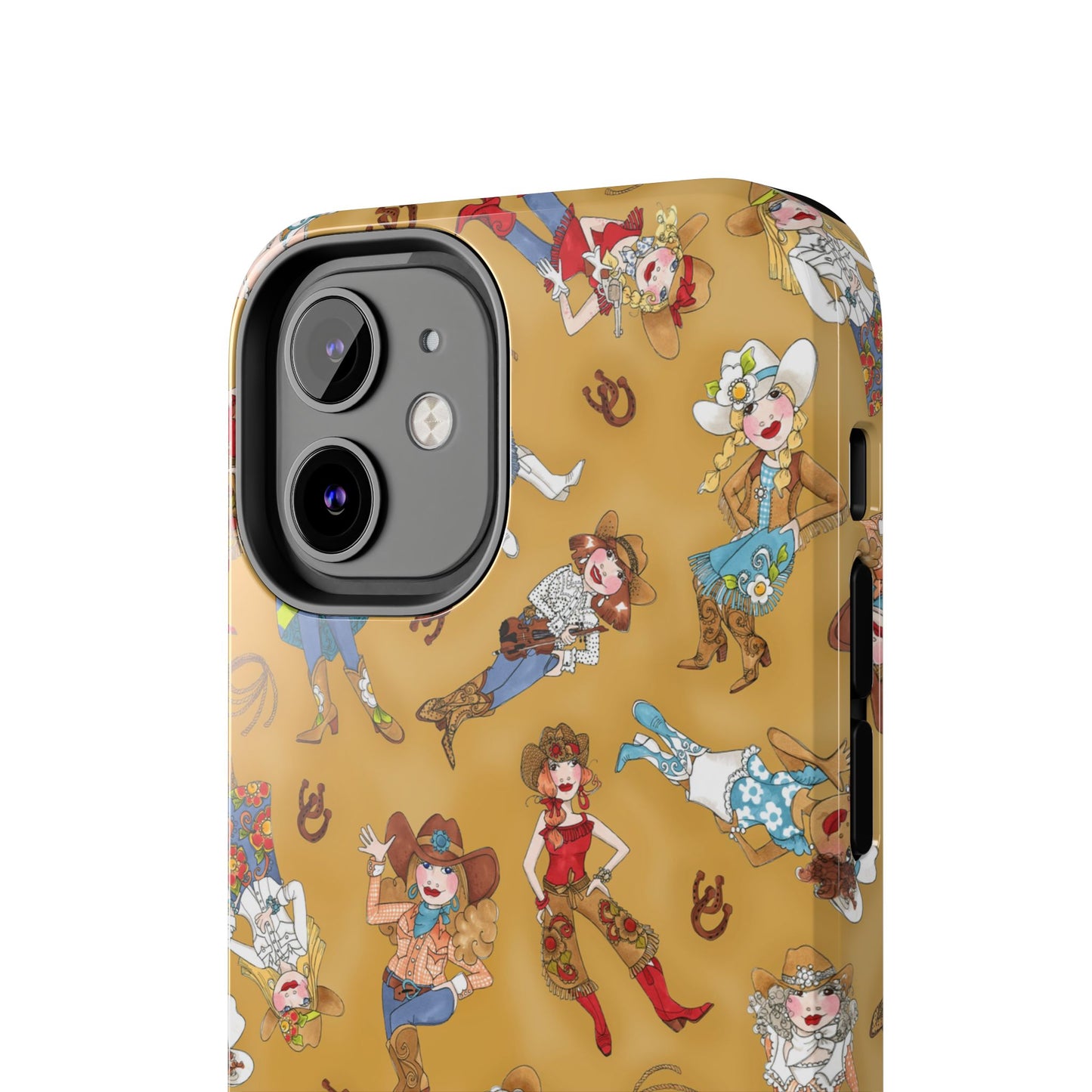 Tossed Cowgirls Tan Phone Case