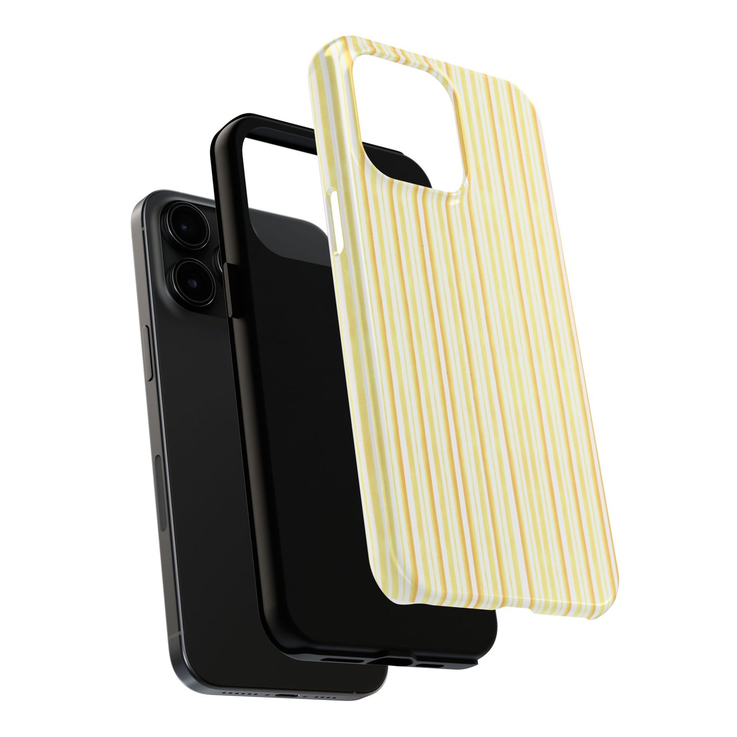 Tri Stripe Yellow Phone Case