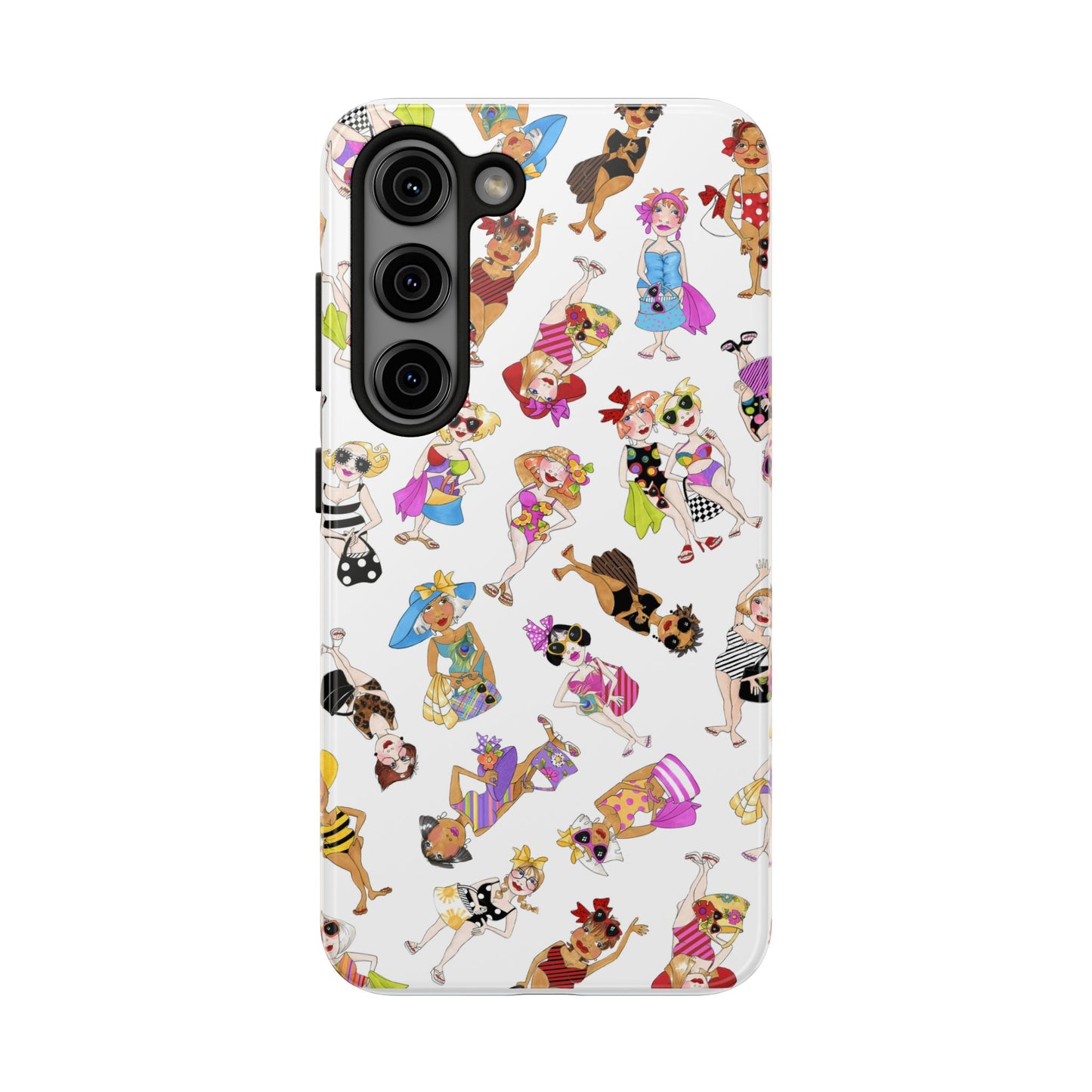Tossed Beauties White Phone Case