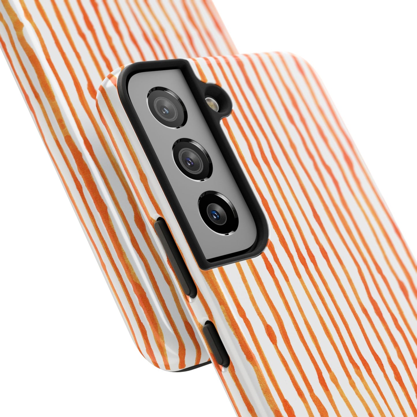Faux Seersucker Orange / White Phone Case