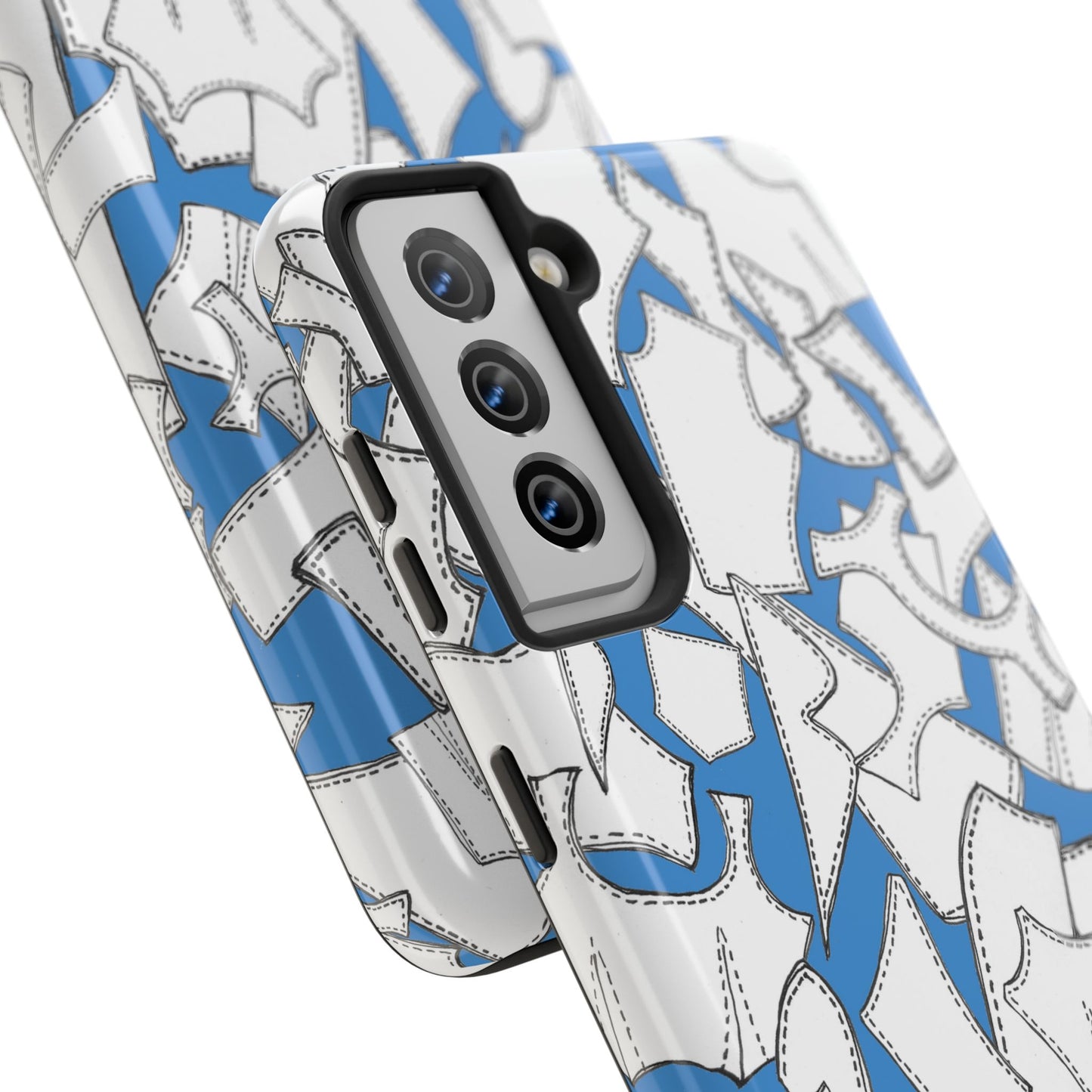 Pattern Pieces Turquoise Phone Case