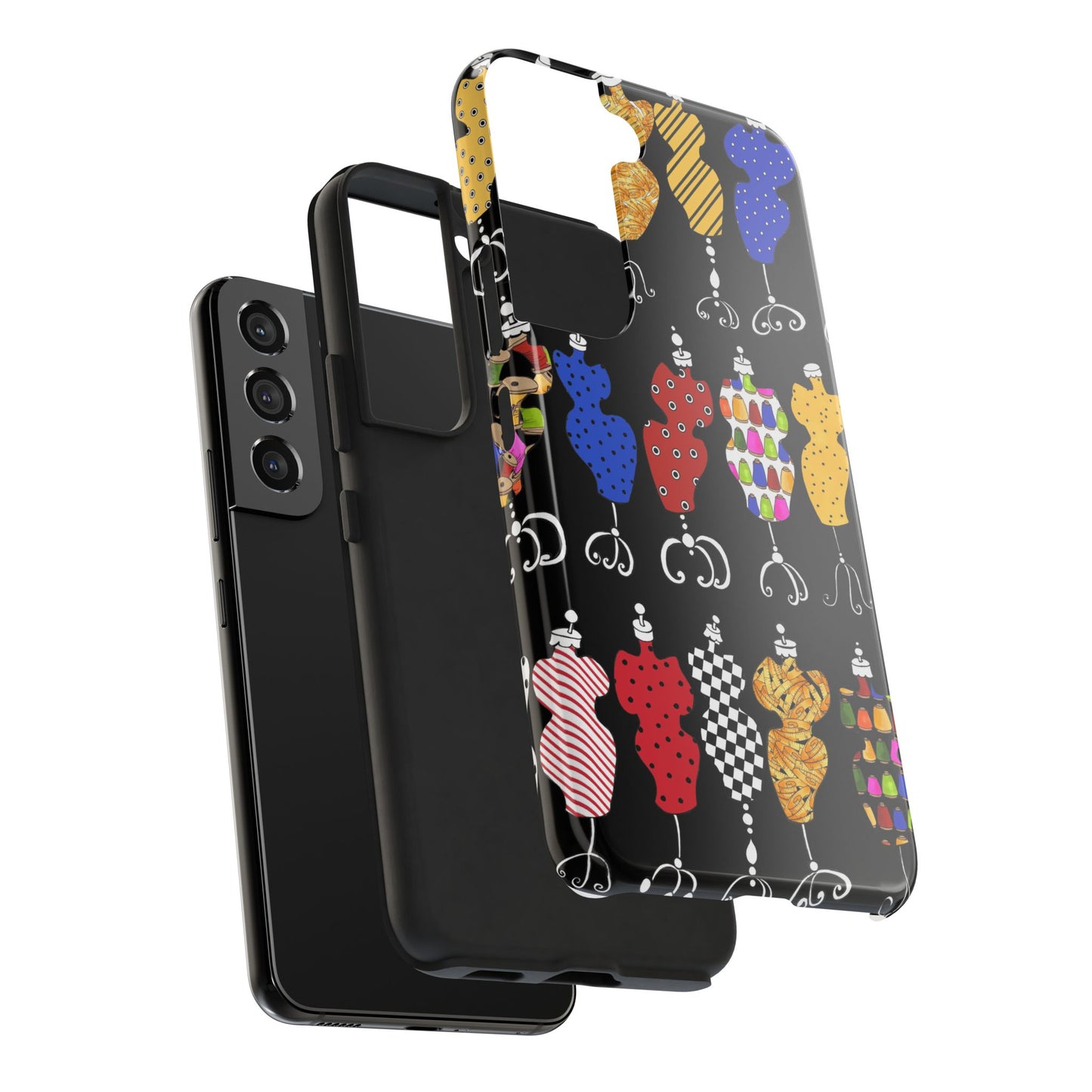 Go Figure Black / Multi Phone Case