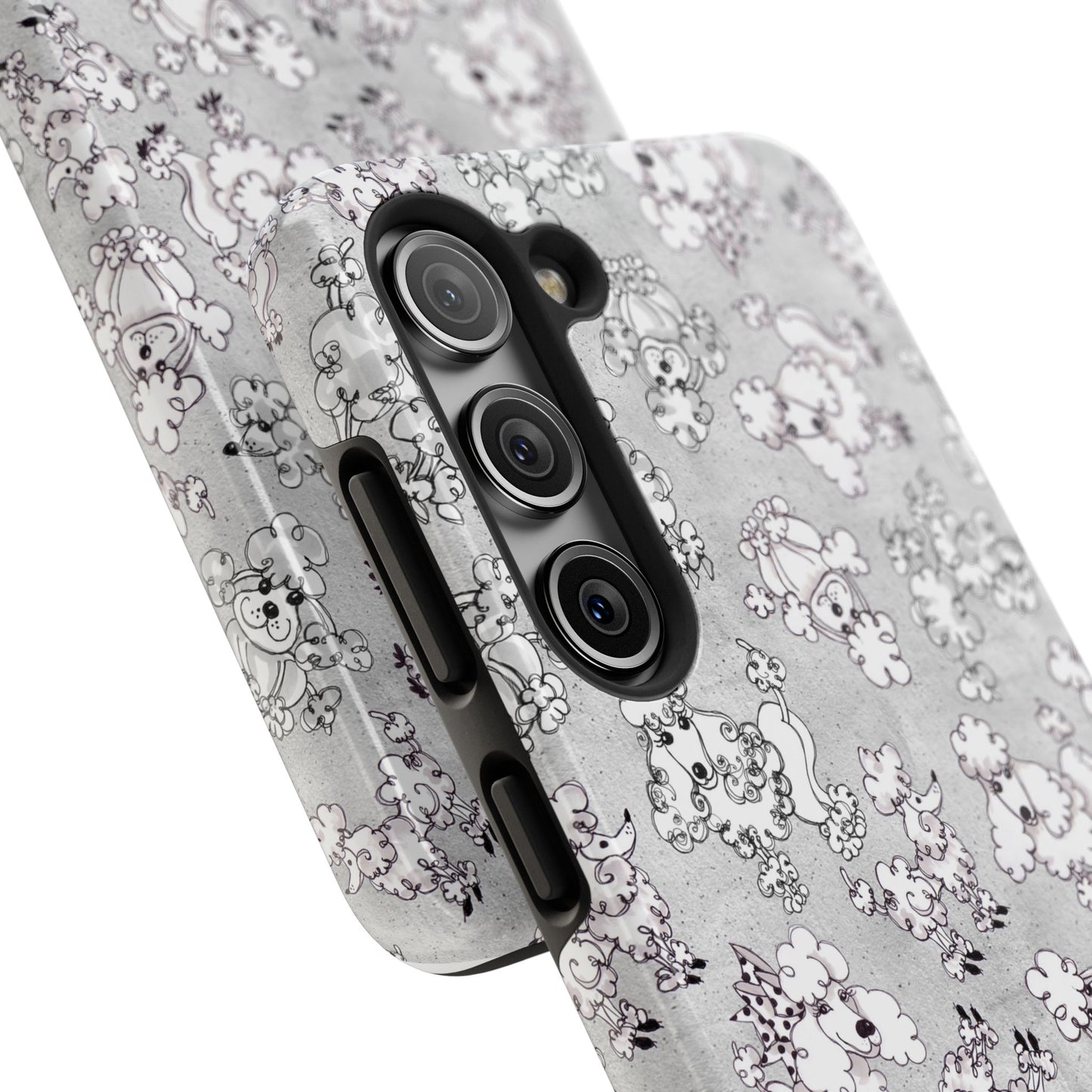 Paris Poodles Silver Phone Case