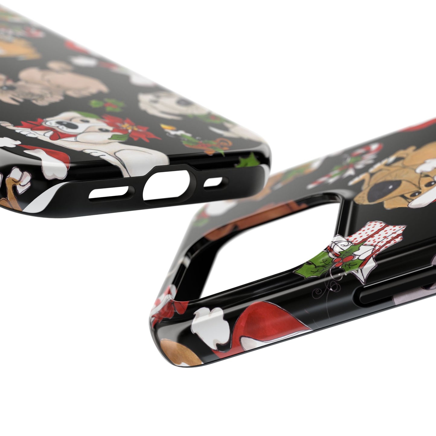 Doggie Toss Black Phone Case