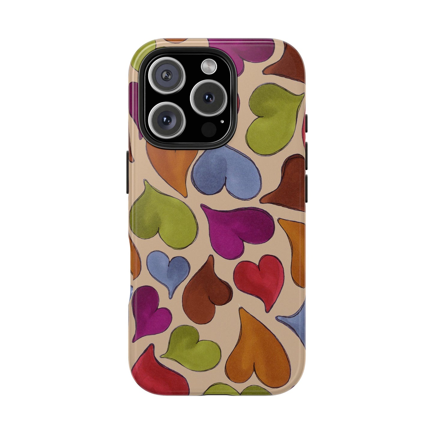 Big Hearted Khaki Phone Case
