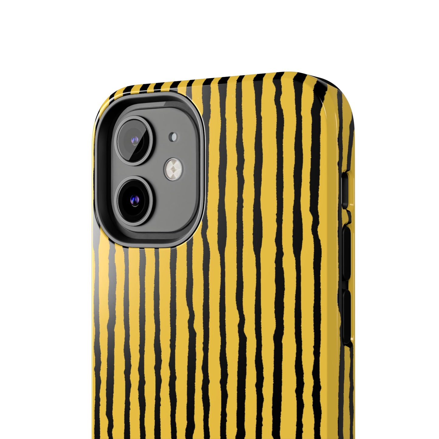 Sorta Stripe Yellow / Black Phone Case