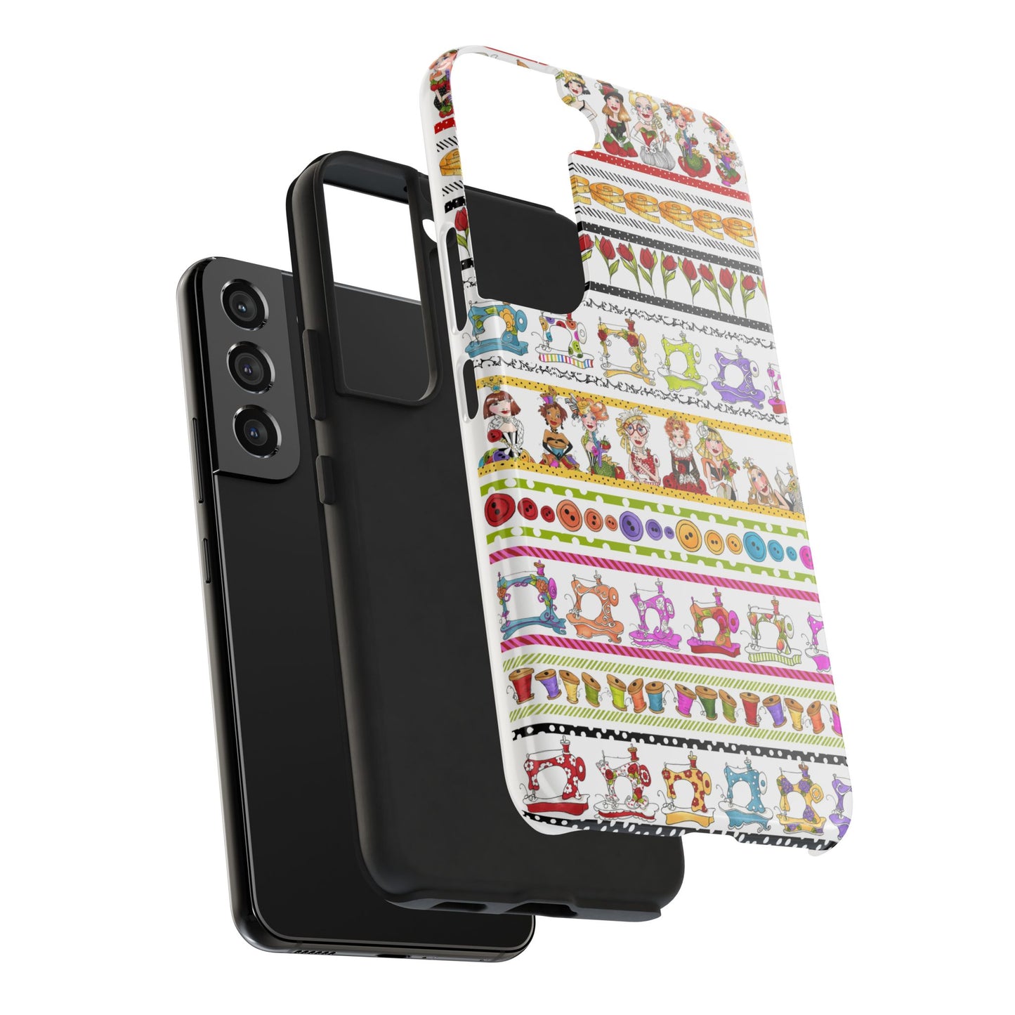 Curious Border White Phone Case
