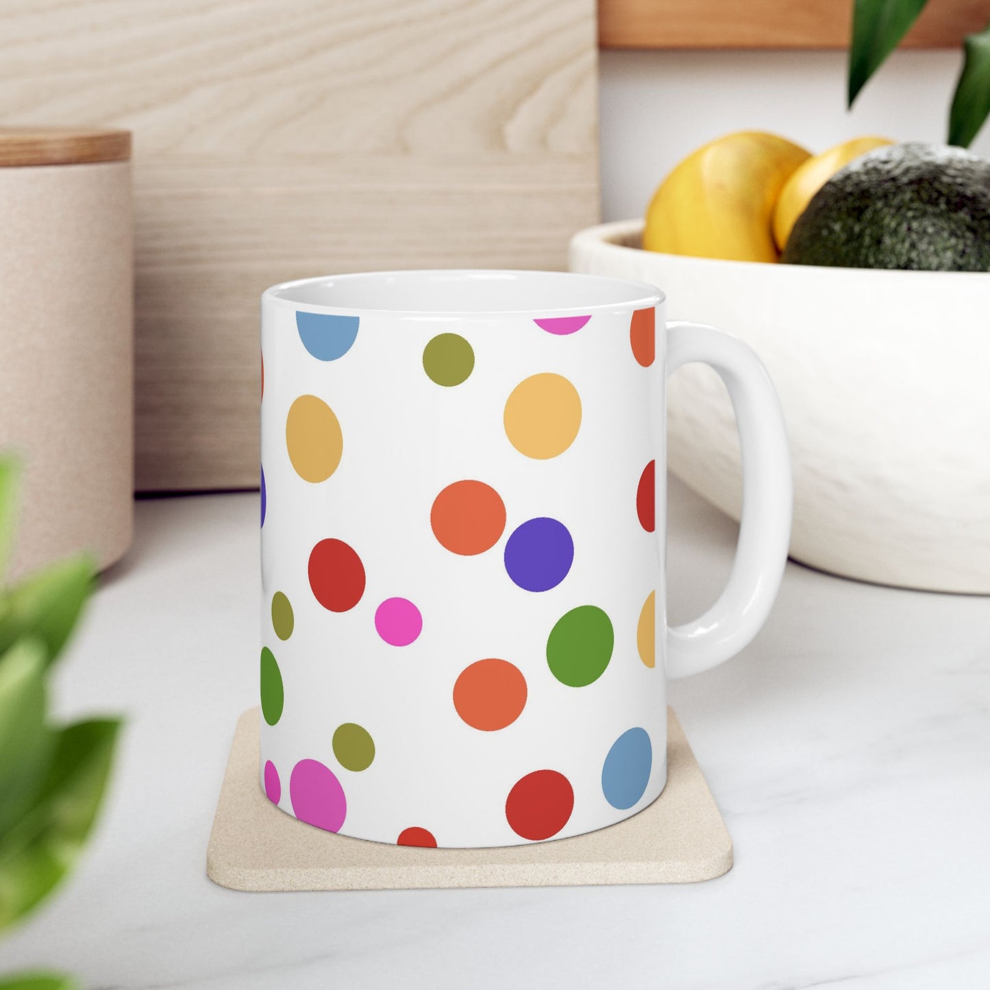 Dot Assortment White Cup
