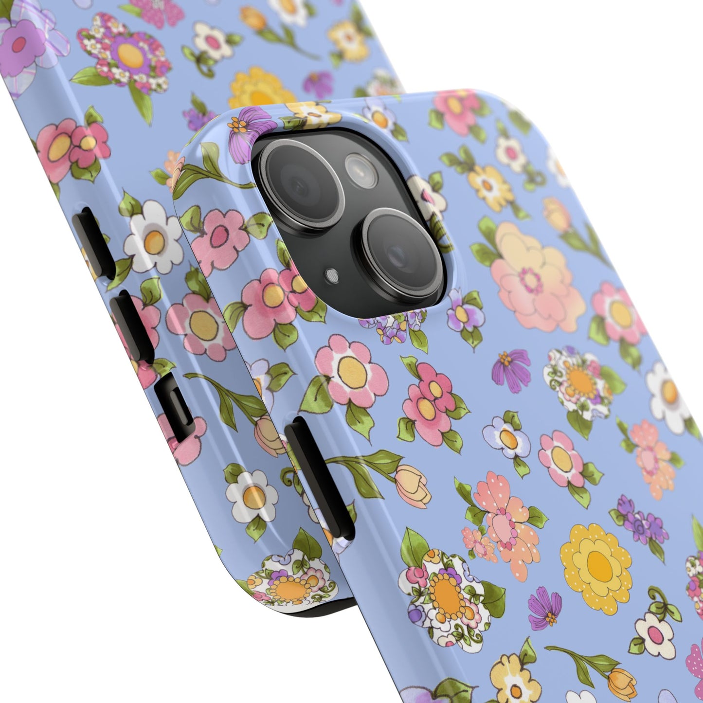 Flowery Blue Phone Case