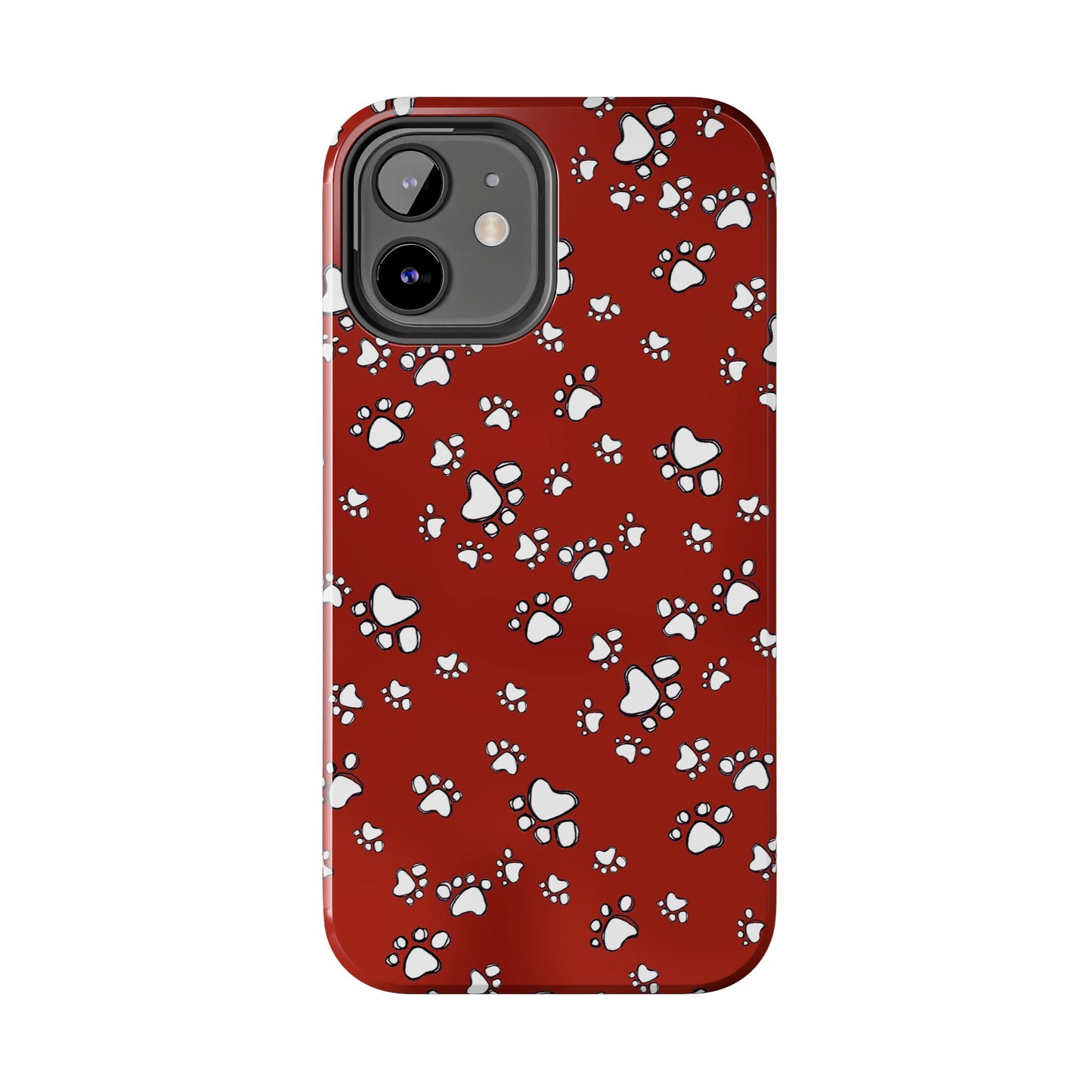 Paw Flakes Red Phone Case