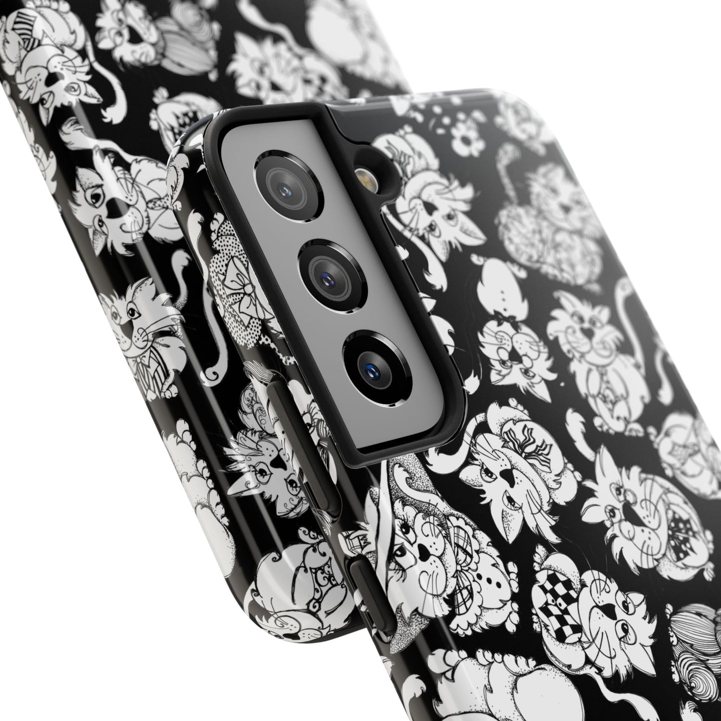 So Kitties Tossed Black Phone Case