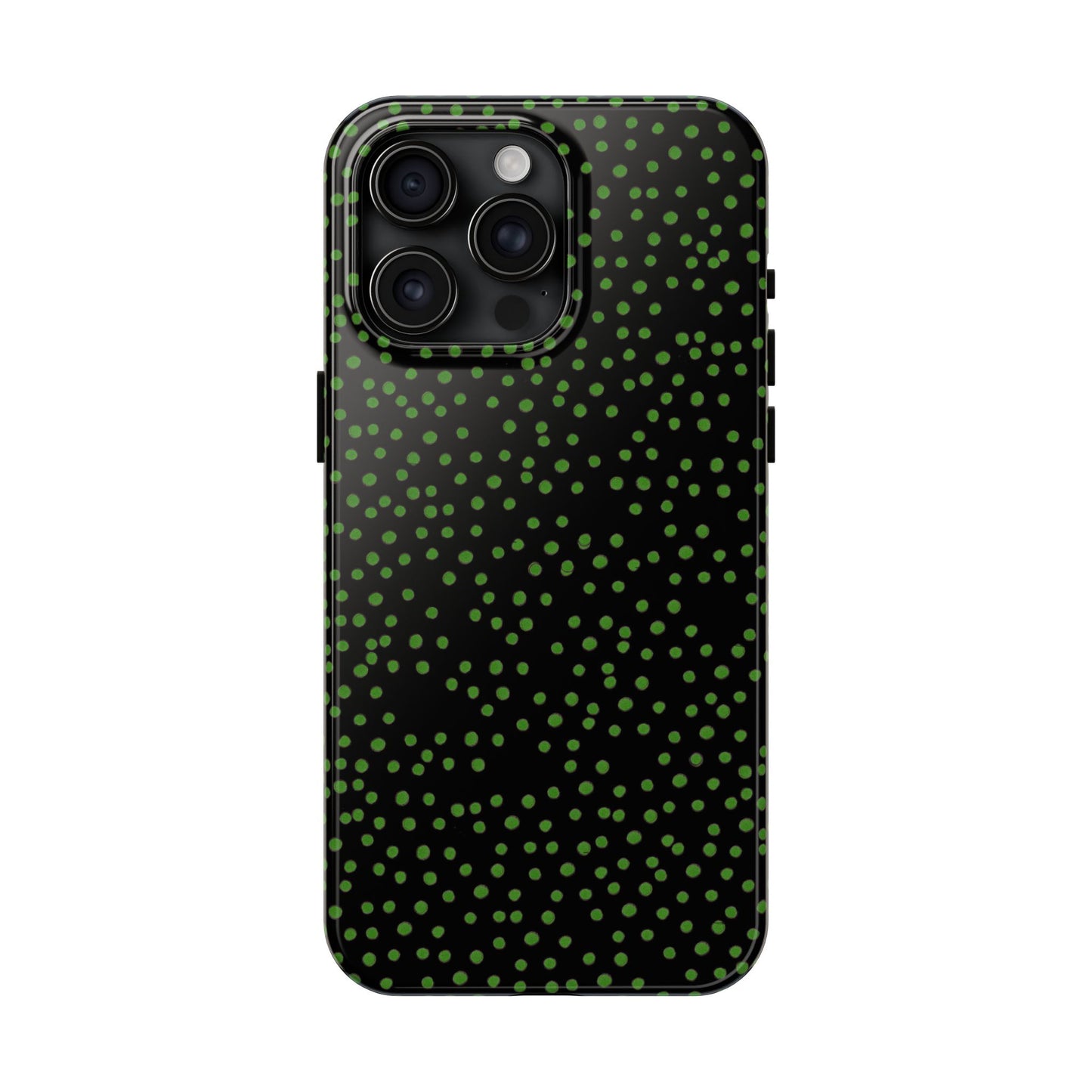 Dinky Dots Black / Green Phone Case