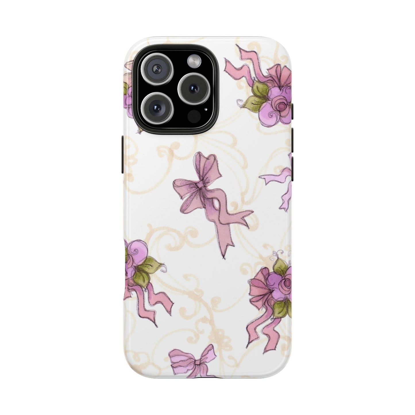 Flower Model Bow Flowers Phone Case