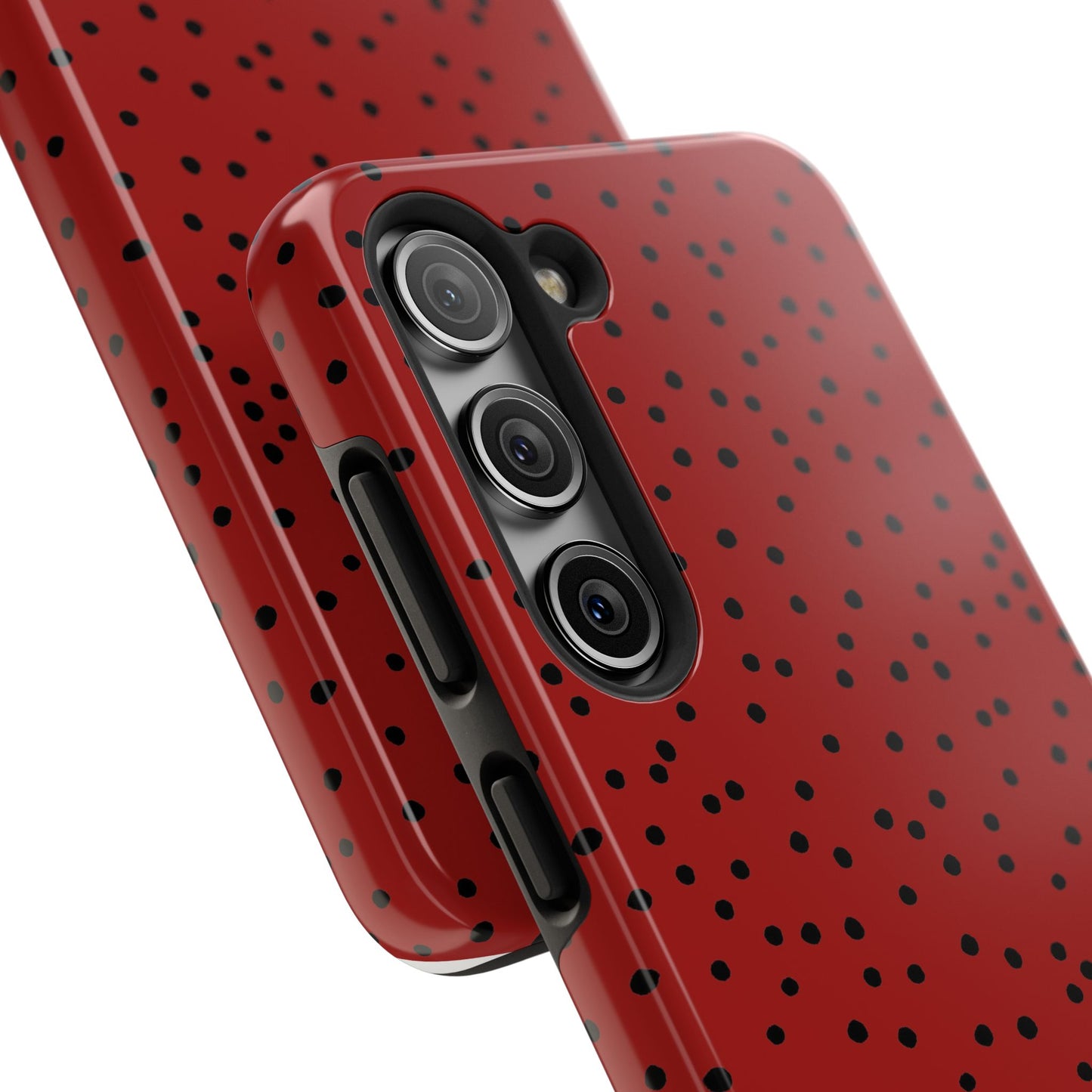 Dinky Dots Scarlett / Black Phone Case