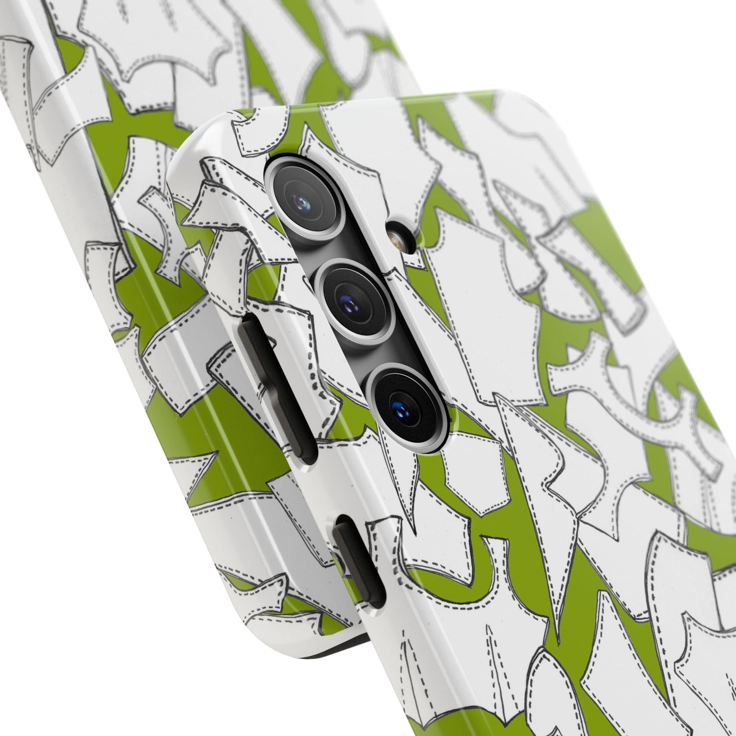 Pattern Pieces Chartreuse Phone Case