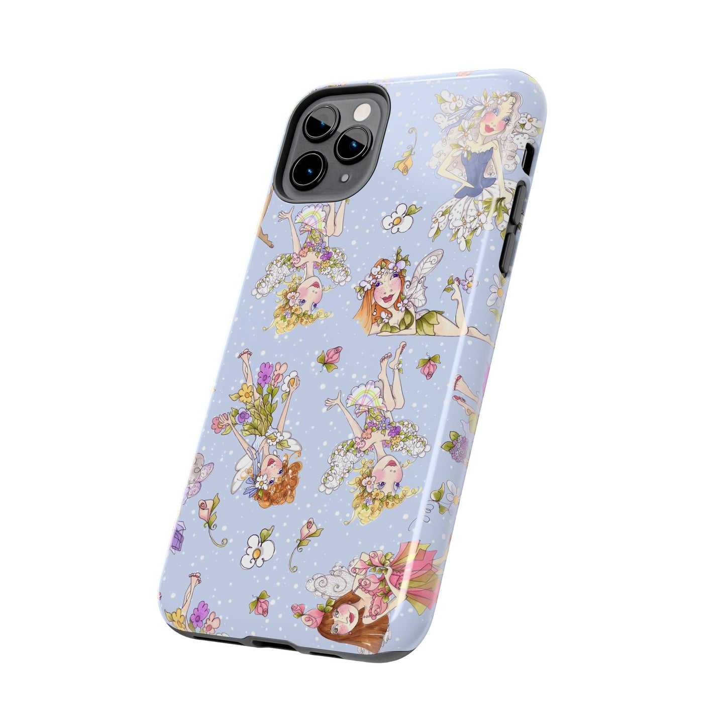 Tossed Fairies Blue Phone Case