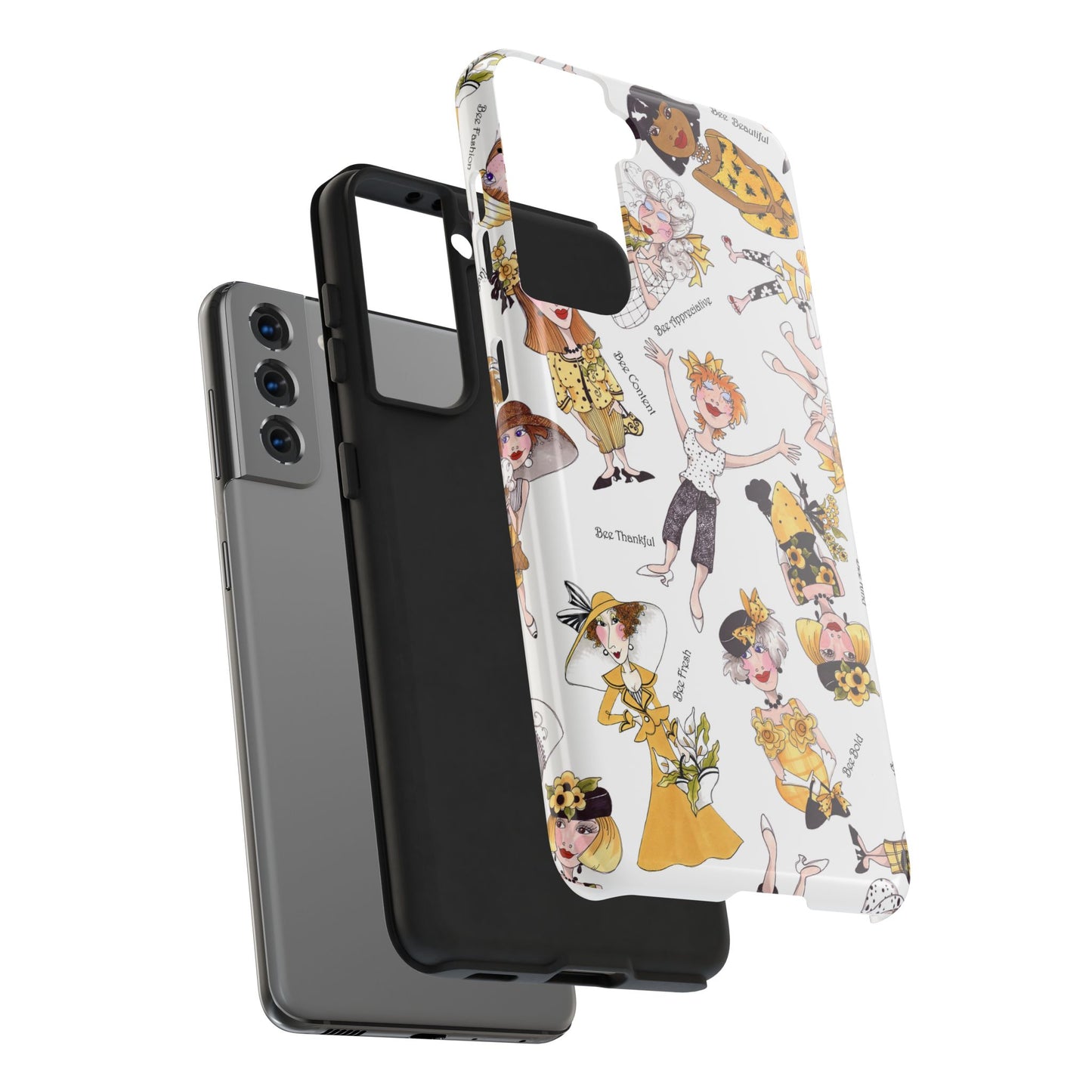 Bee Tossed White Phone Case