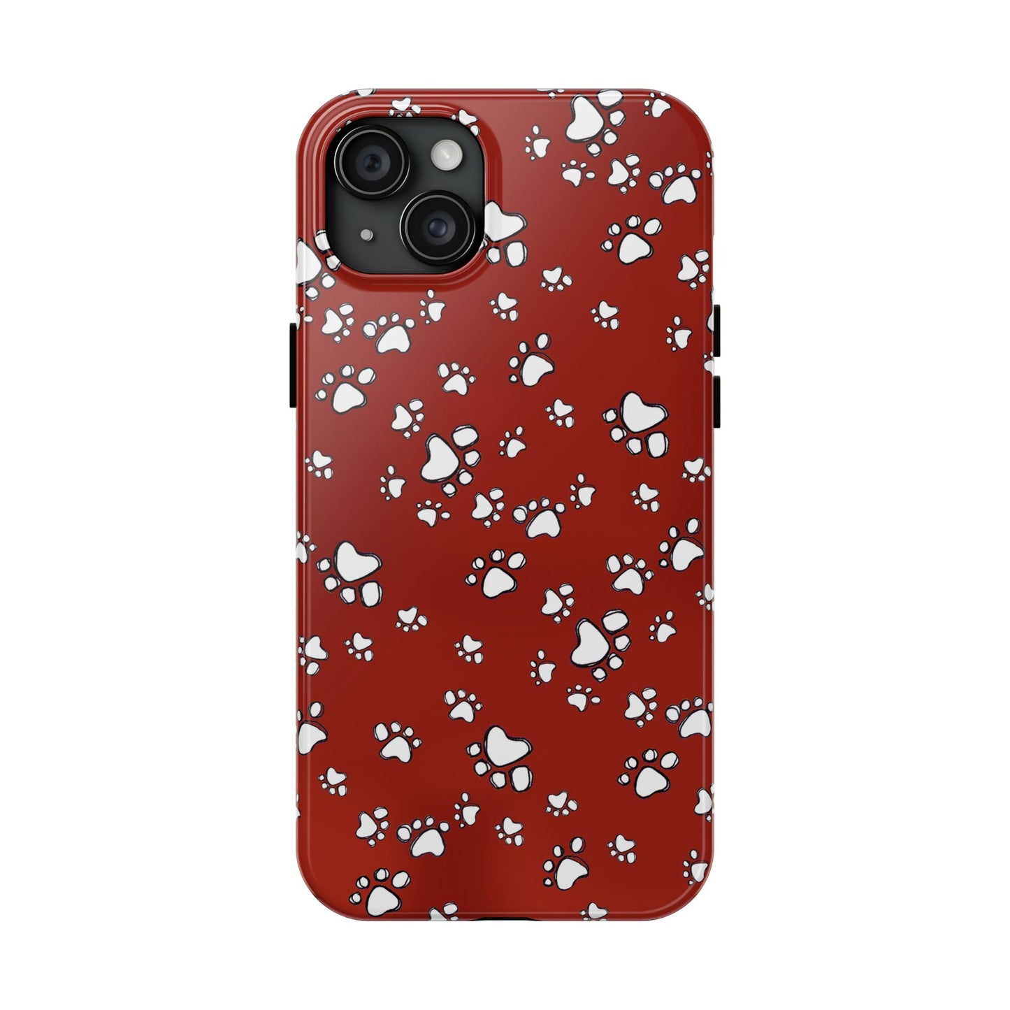Paw Flakes Red Phone Case
