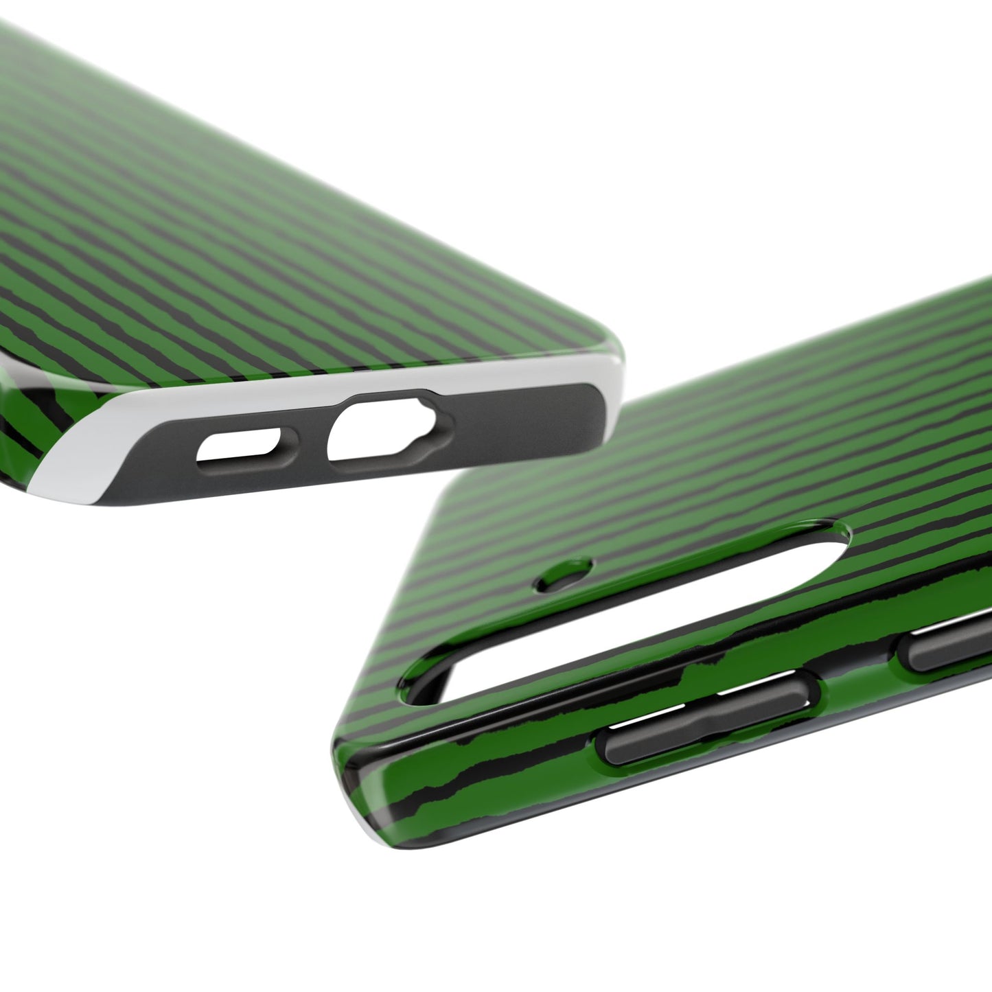Sorta Stripe Green / Black Phone Case