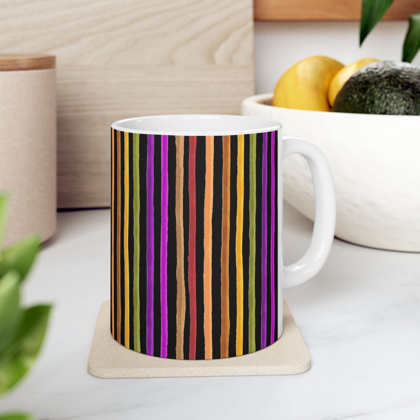 Spice Stripe Black Cup