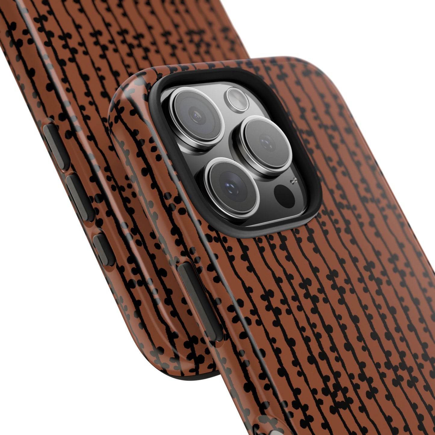 Loopy Stripe Brown Phone Case