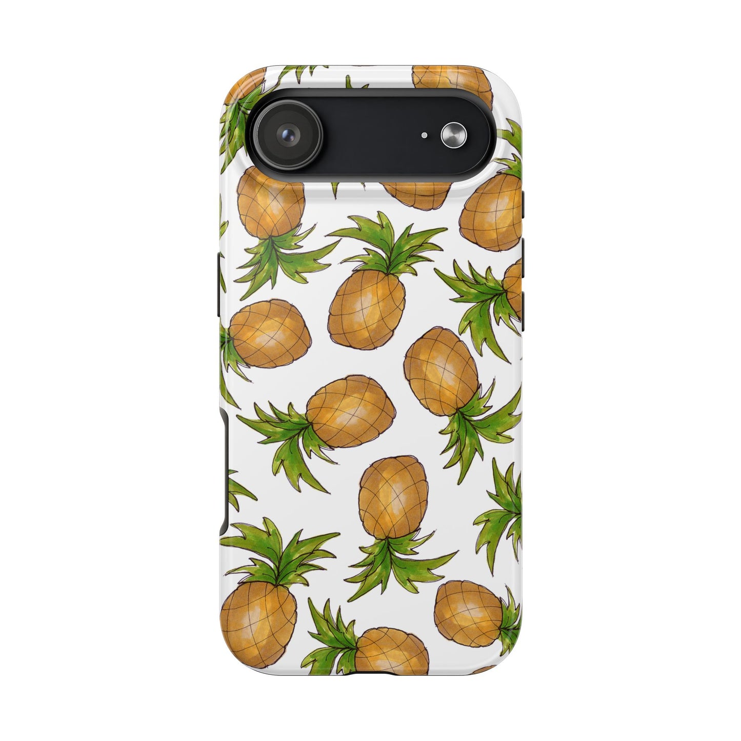 Pineapple Toss White Phone Case