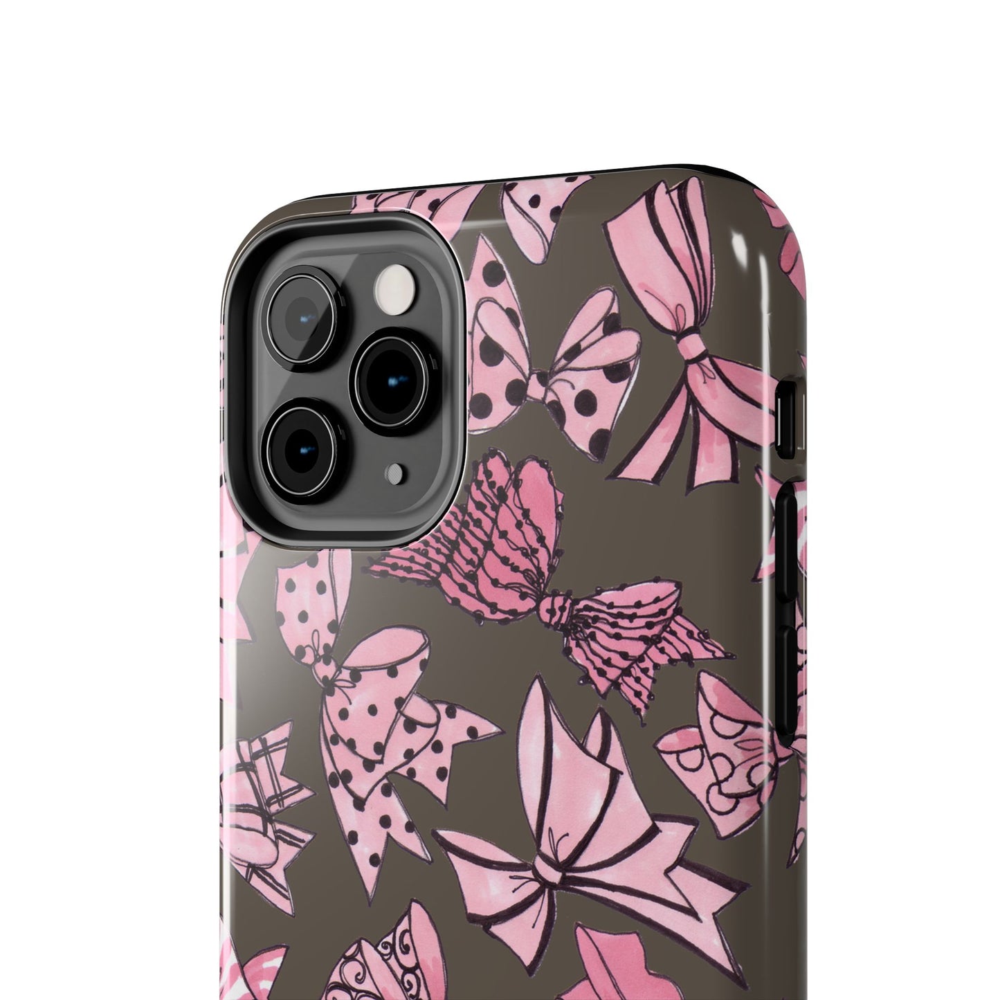Blushing Bows Mocha Phone Case