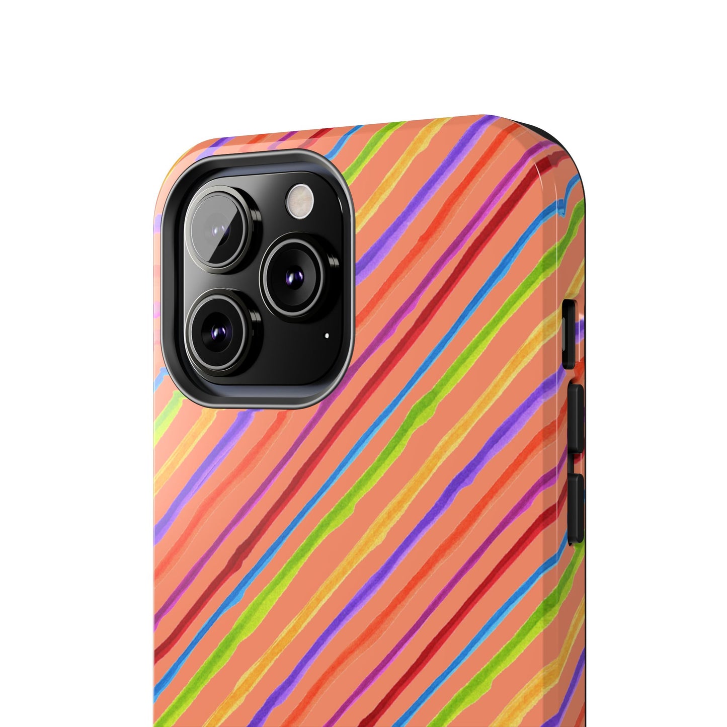 Calico Stripe Orange Phone Case