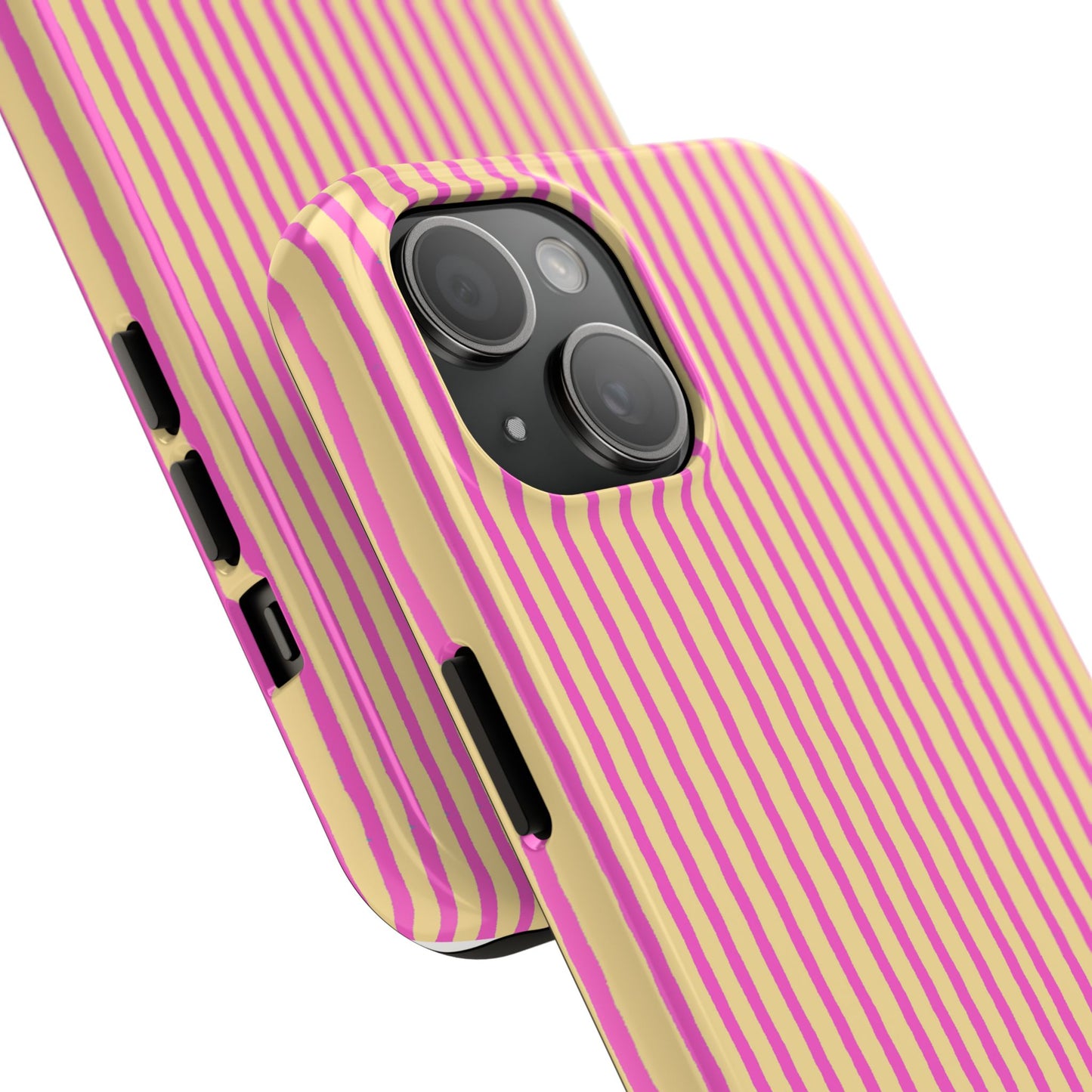 Stripe Yellow / Pink Phone Case