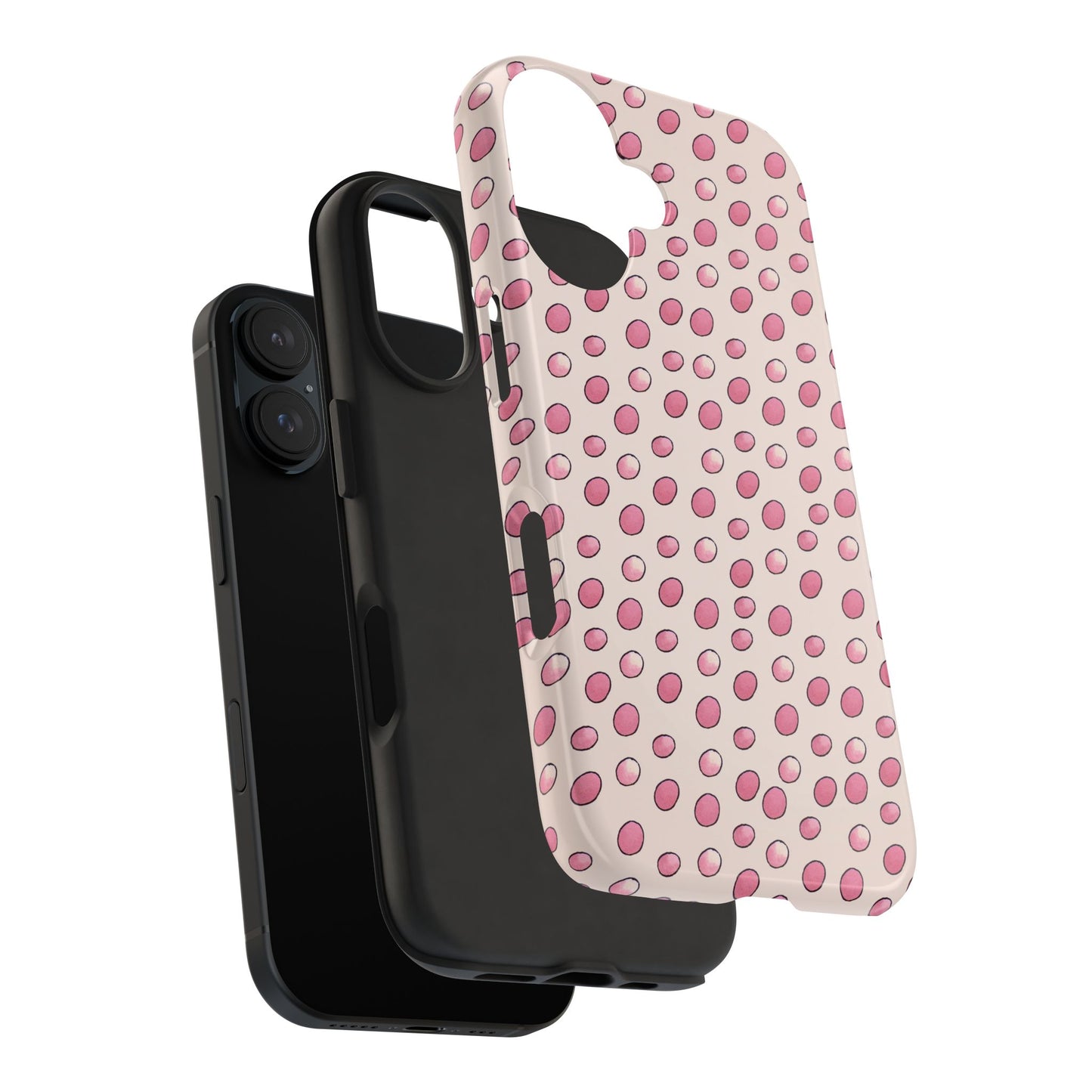 Egg Dots Vanilla / Pink Phone Case