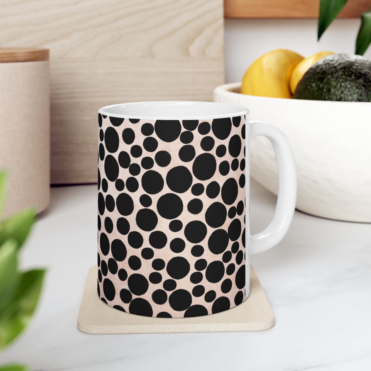 Felt Dots Pink Cup