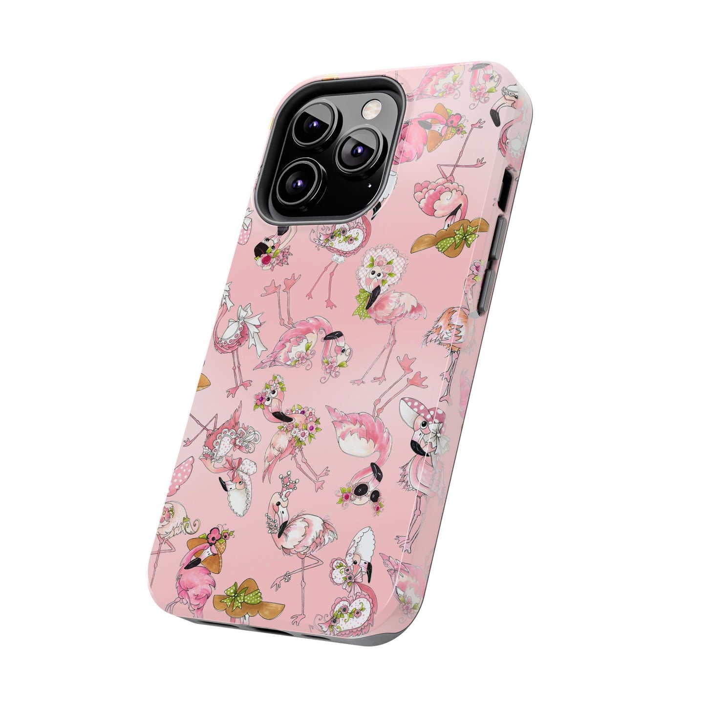 Tossed Flams Pink Phone Case