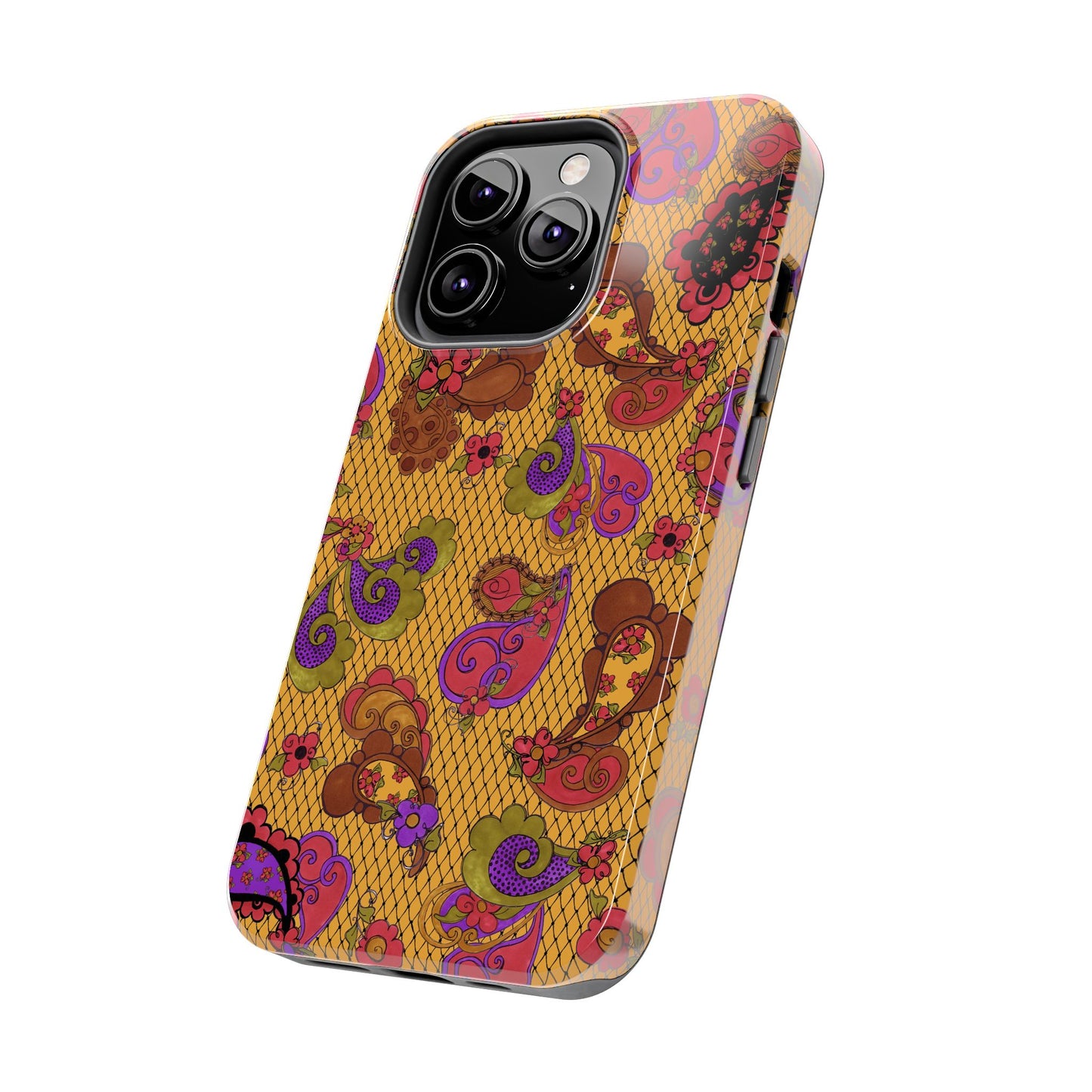 Posie Paisley Gold Phone Case