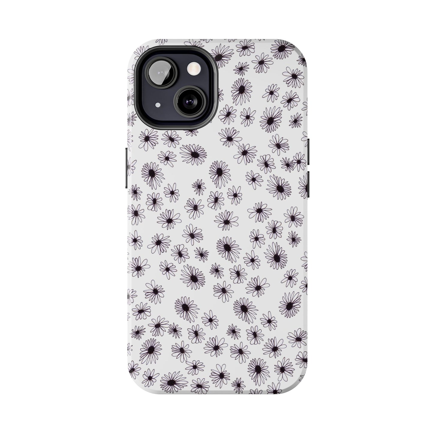 Random Daisy White / Black Phone Case