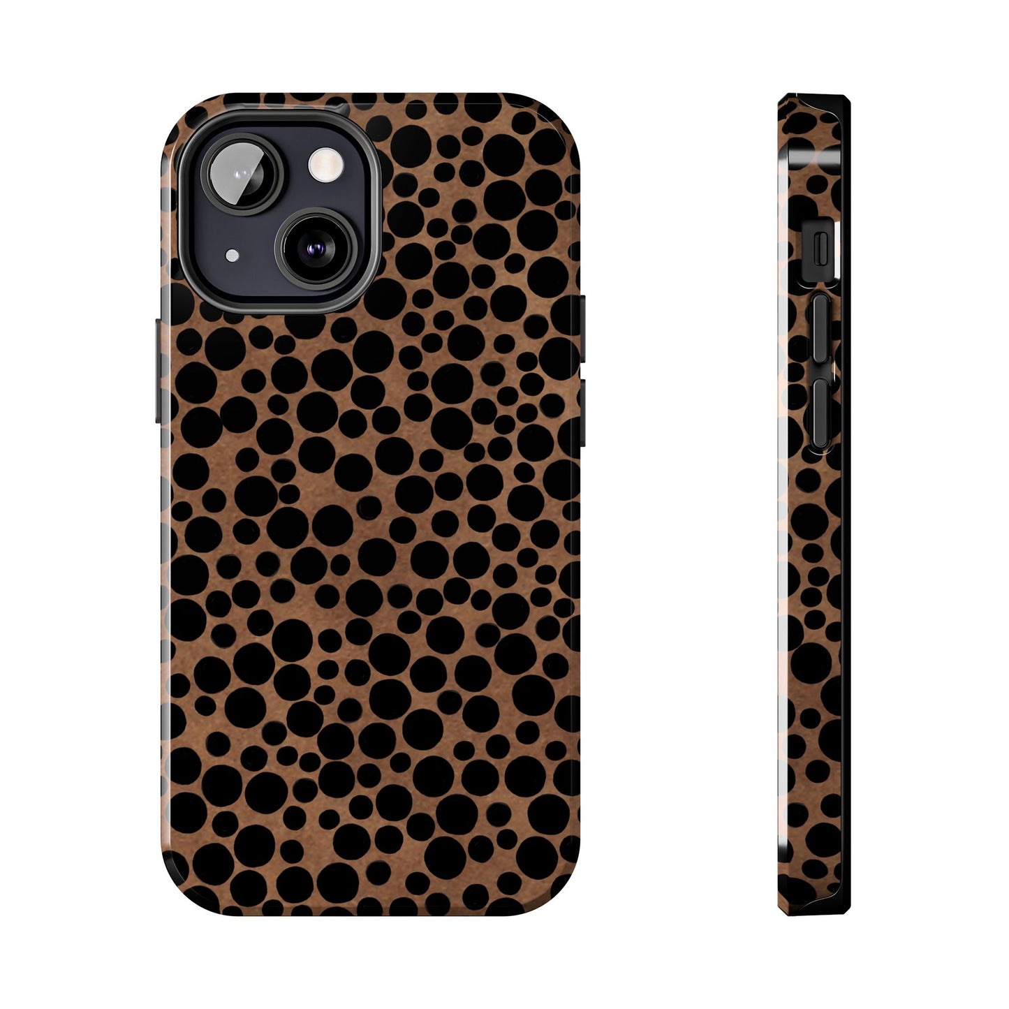 Felt Dots Caramel Phone Case