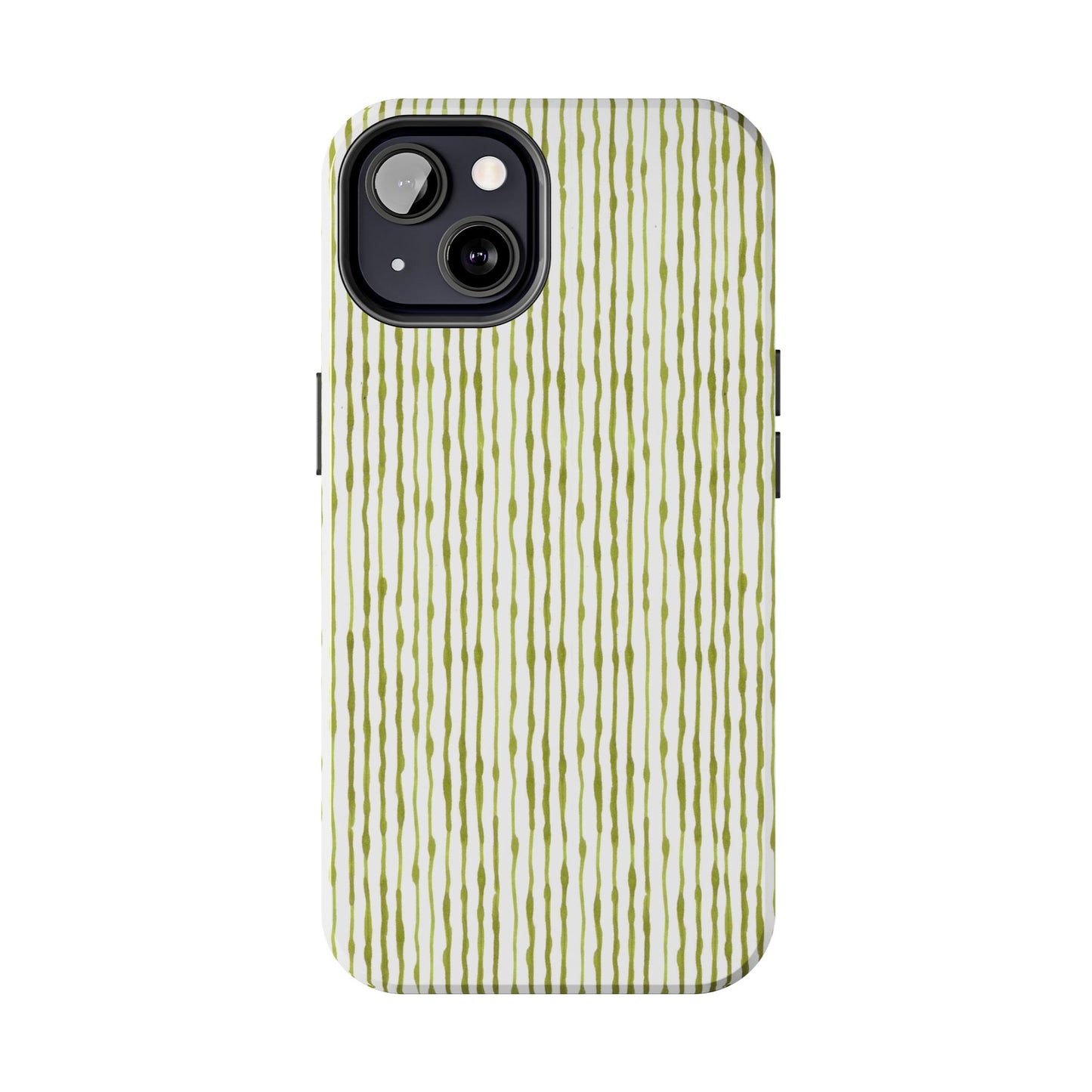 Faux Seersucker White / Green Phone Case